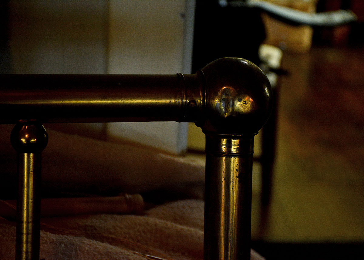 Vintage Brass Twin Headboard and Footboard