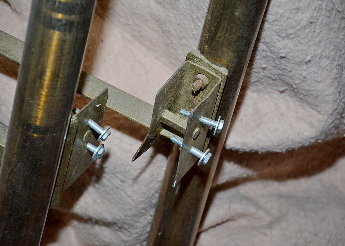 Vintage Brass Twin Headboard and Footboard