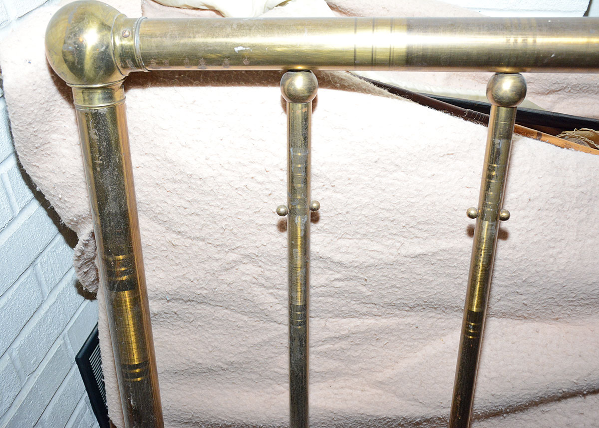 Vintage Brass Twin Headboard and Footboard