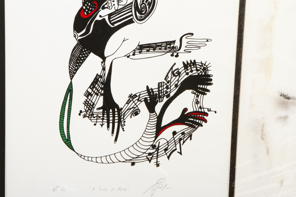 Barry Gordon Limited Edition Serigraph "A Song of Note"