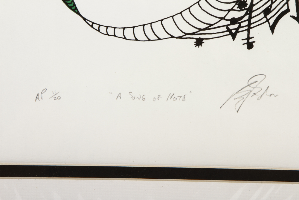 Barry Gordon Limited Edition Serigraph "A Song of Note"