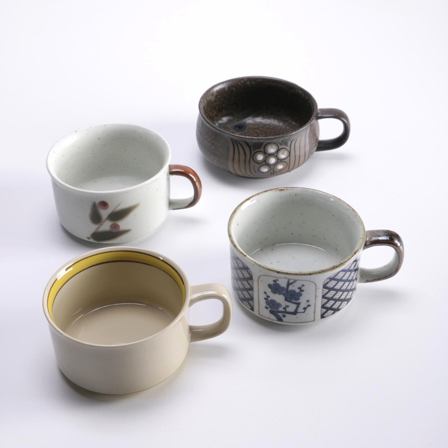 Studio Pottery Chowder Mugs