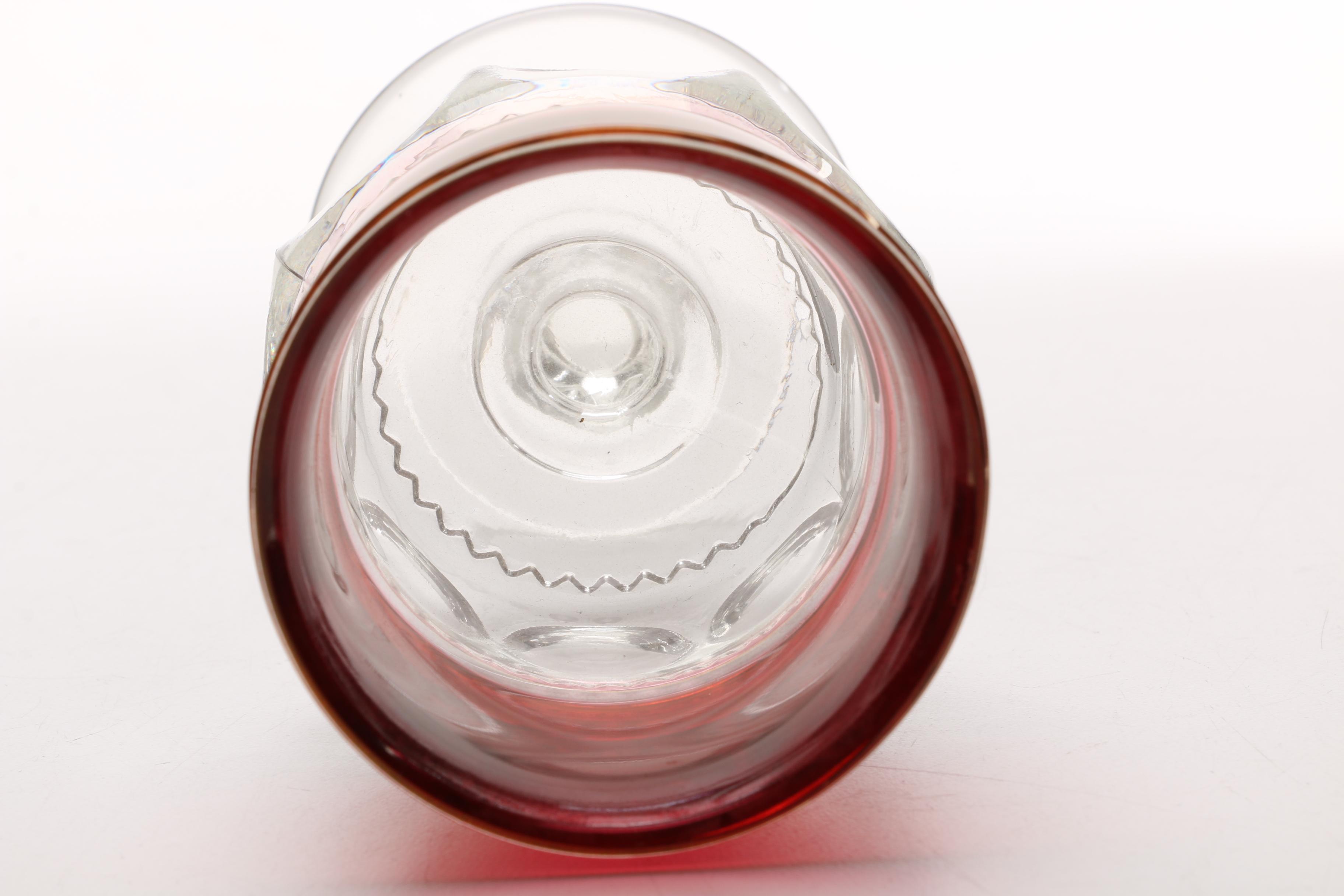 King's Crown-Cranberry Flashed Stemware