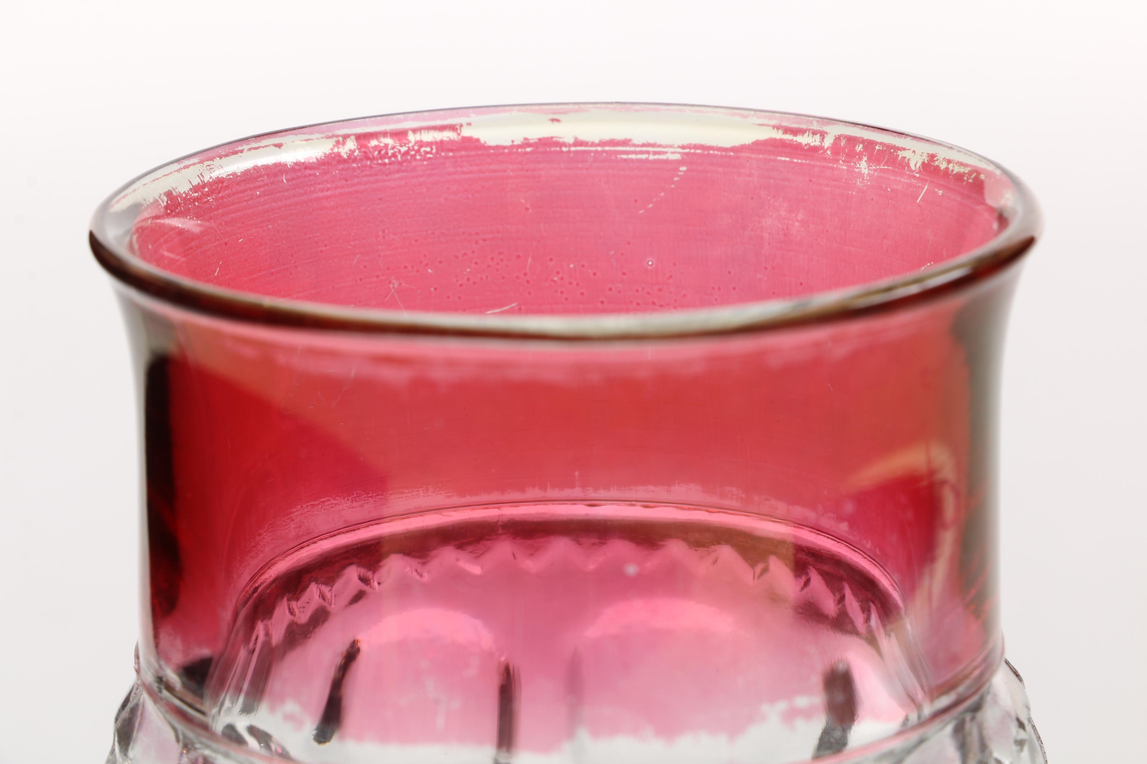 King's Crown-Cranberry Flashed Stemware