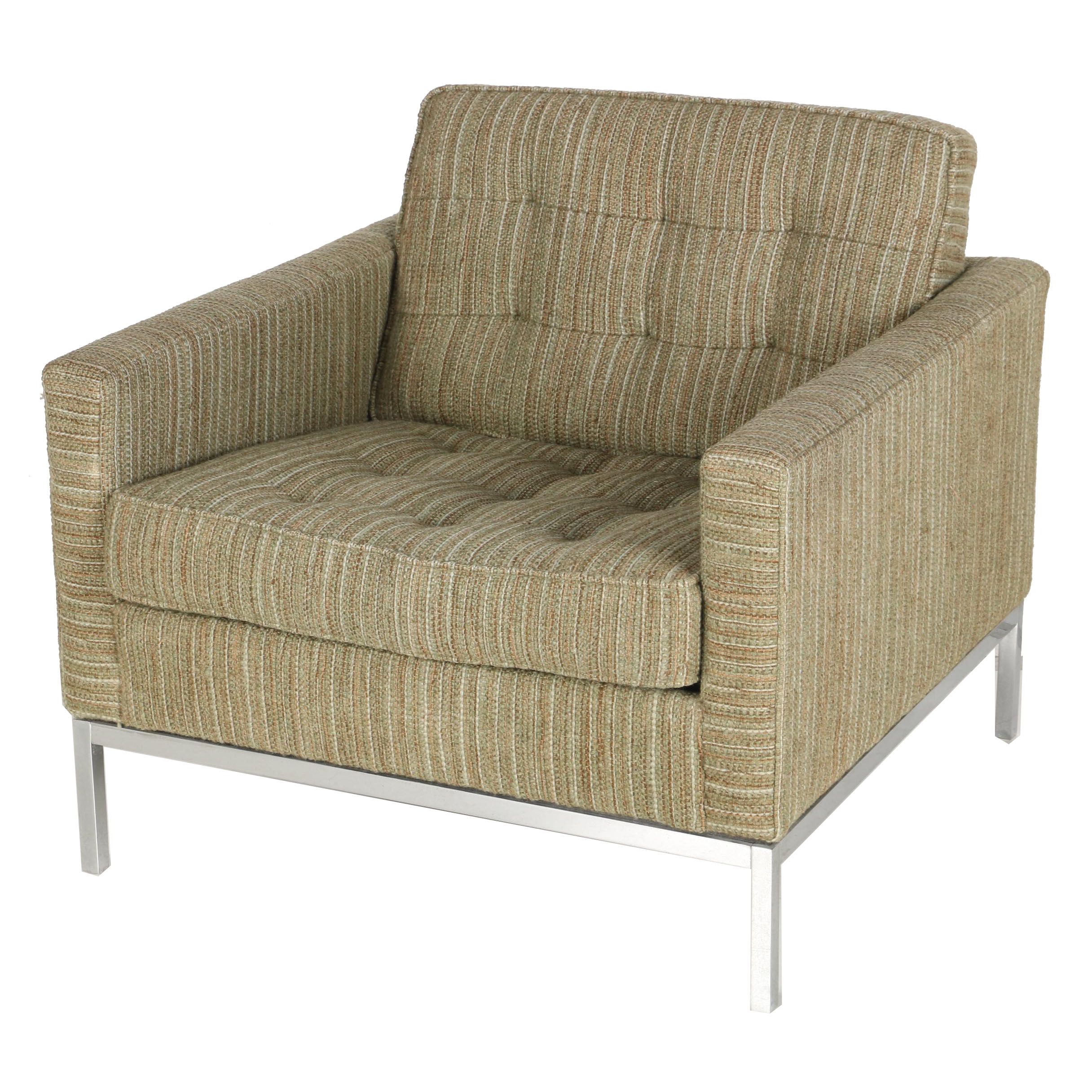 Vintage Modernist "1205" Lounge Chair by Florence Knoll for Knoll International With Provenance