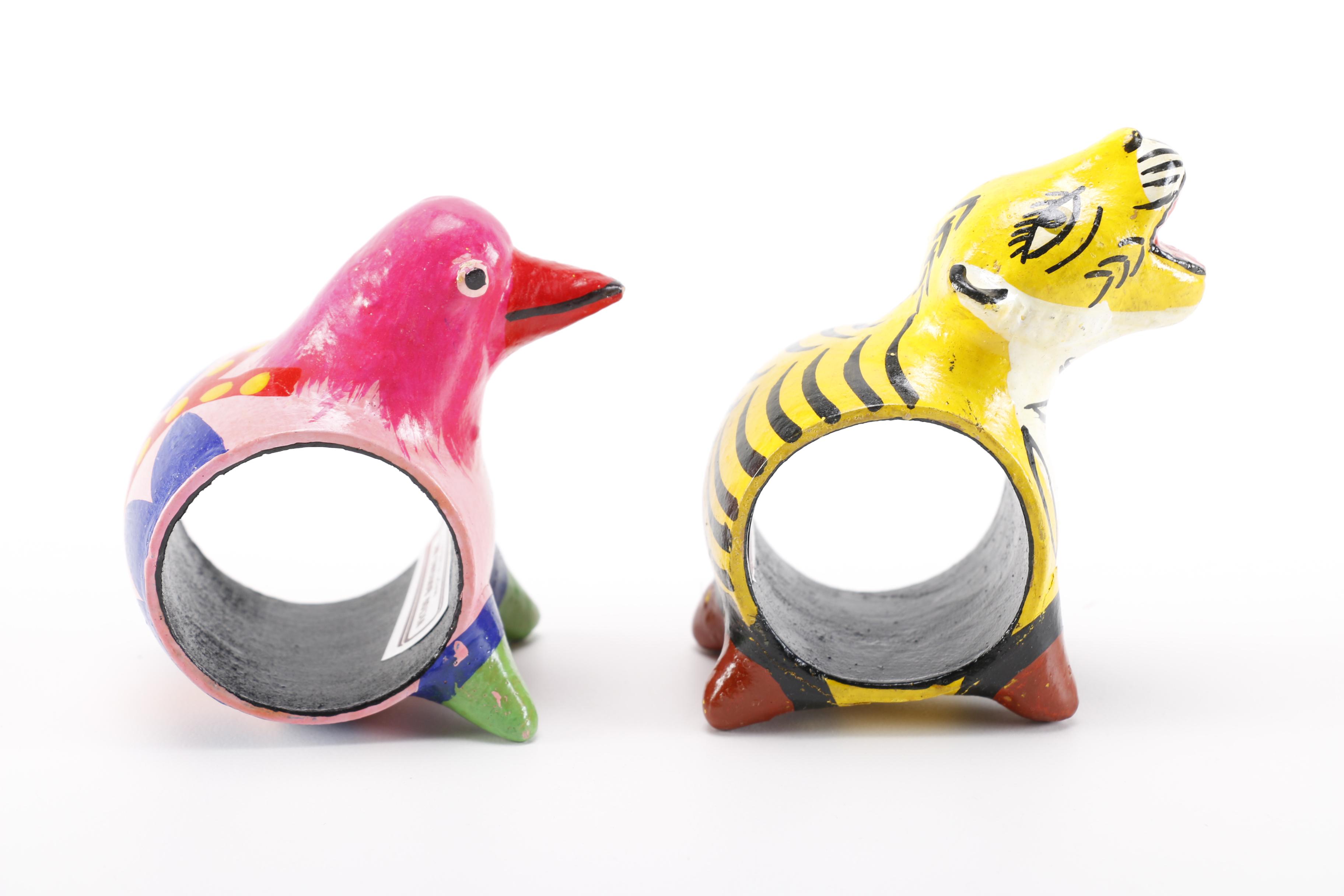 Animal-Themed Napkin Rings and Candle Holders