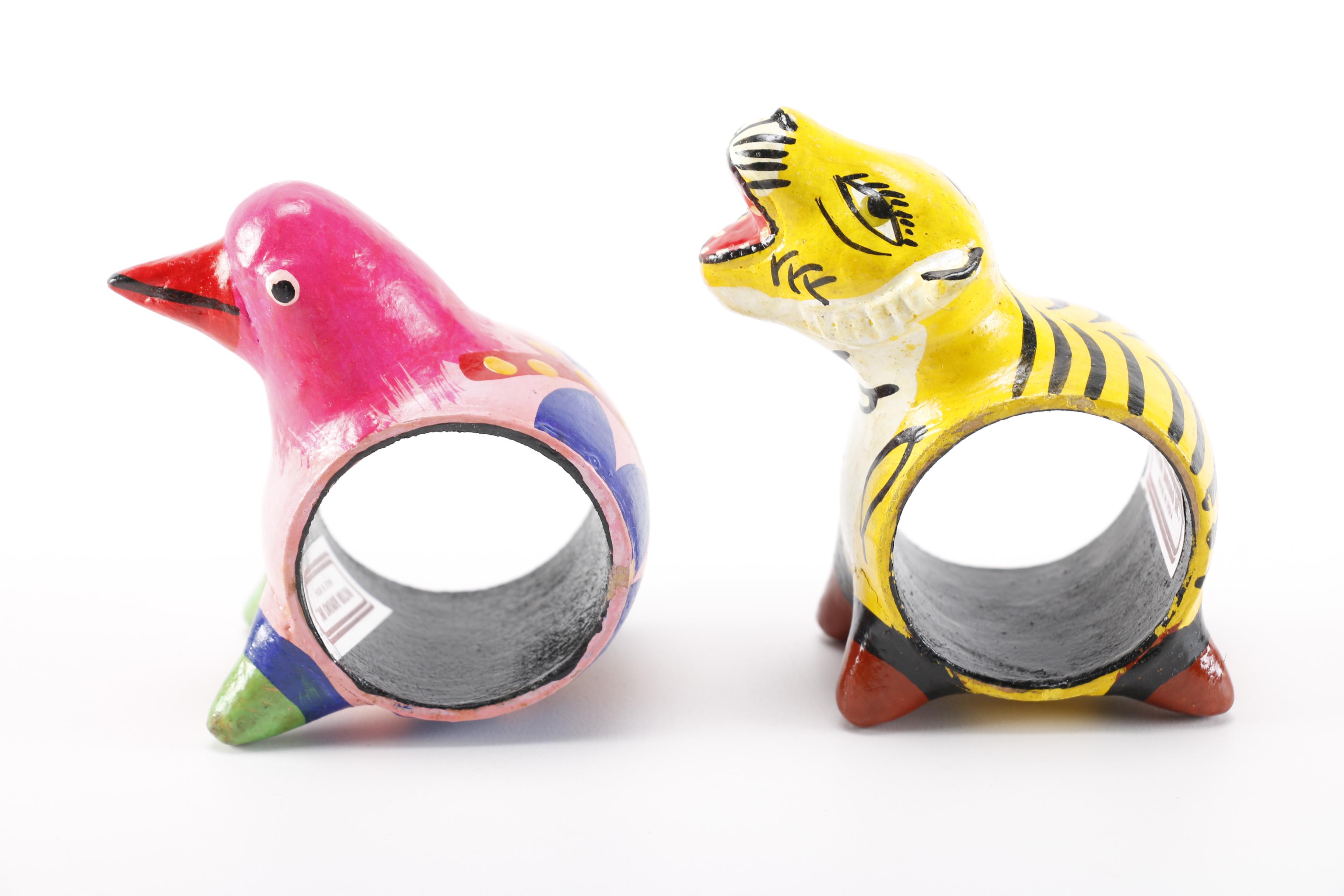 Animal-Themed Napkin Rings and Candle Holders