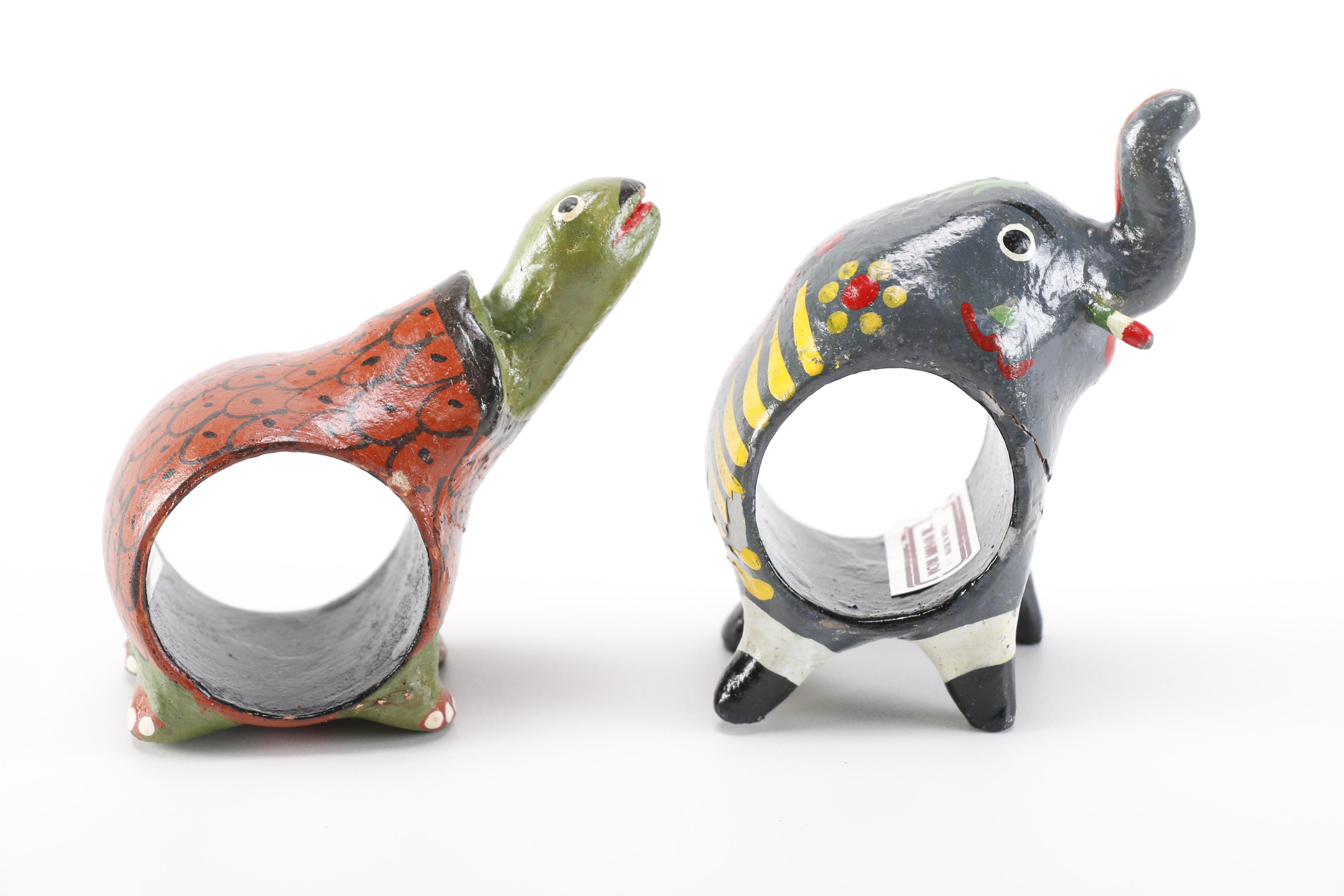 Animal-Themed Napkin Rings and Candle Holders