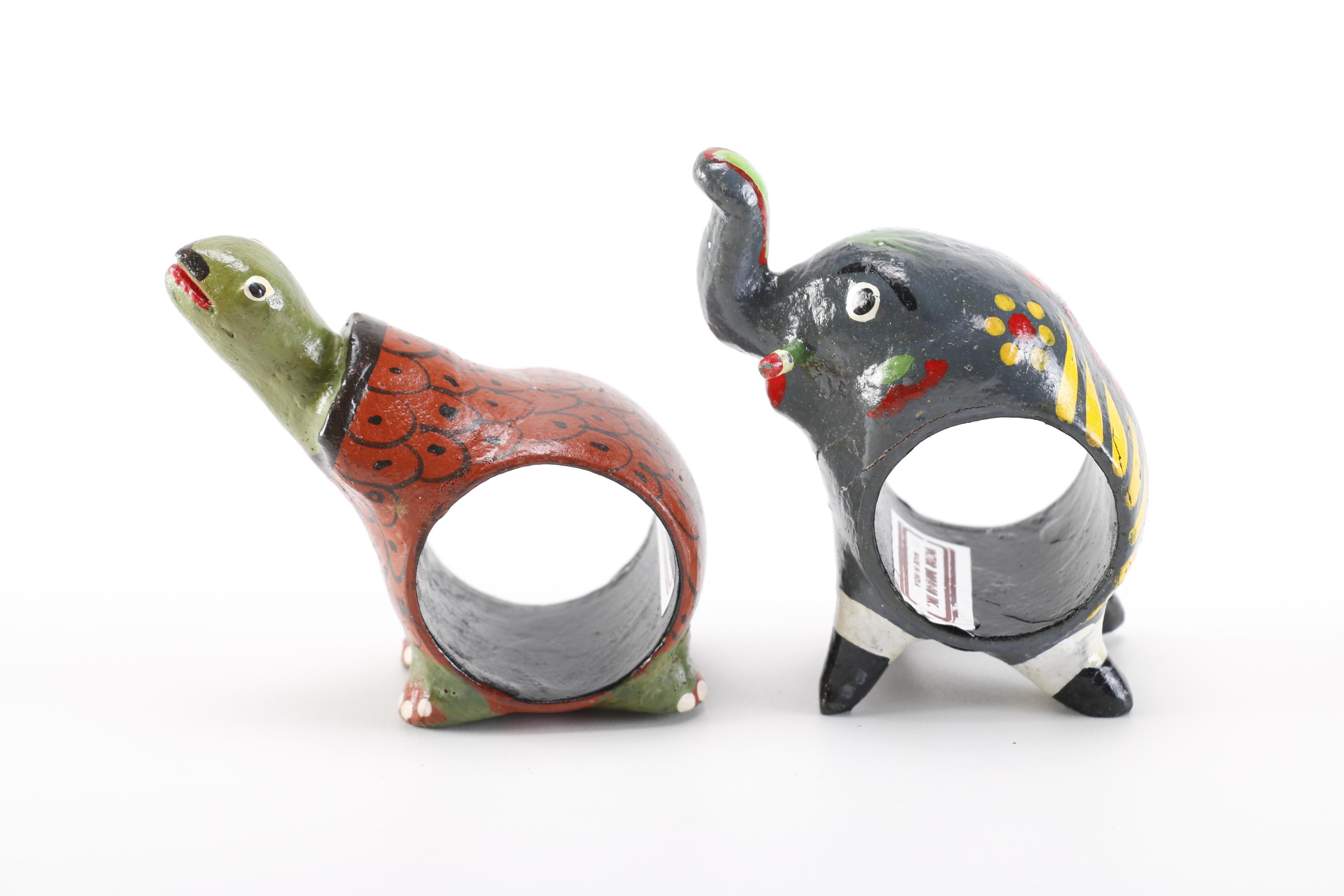 Animal-Themed Napkin Rings and Candle Holders
