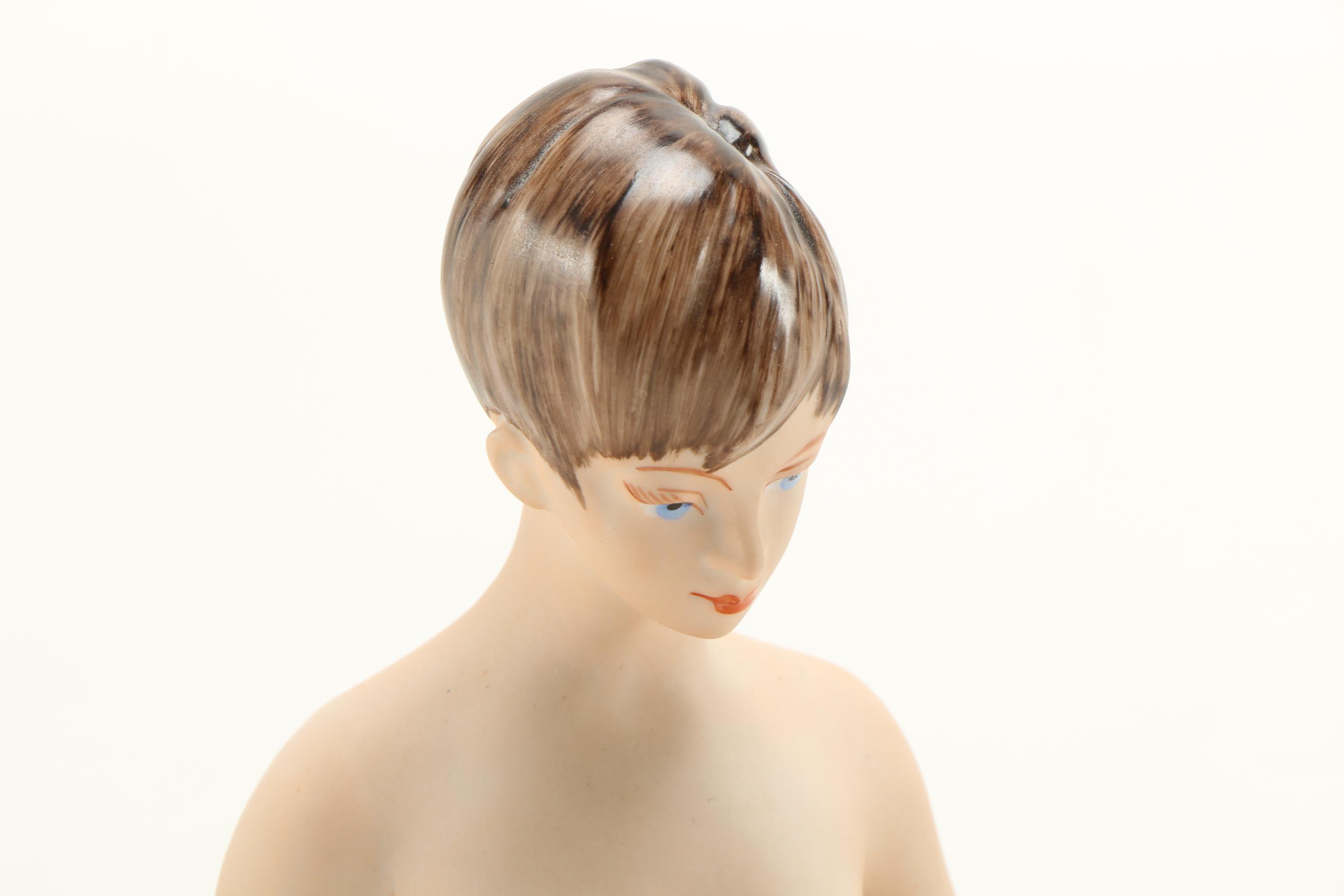 Royal Dux Porcelain Nude Female Figurine
