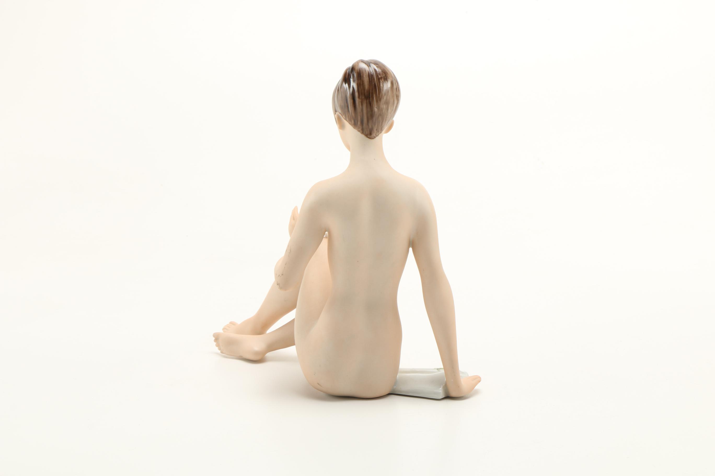 Royal Dux Porcelain Nude Female Figurine