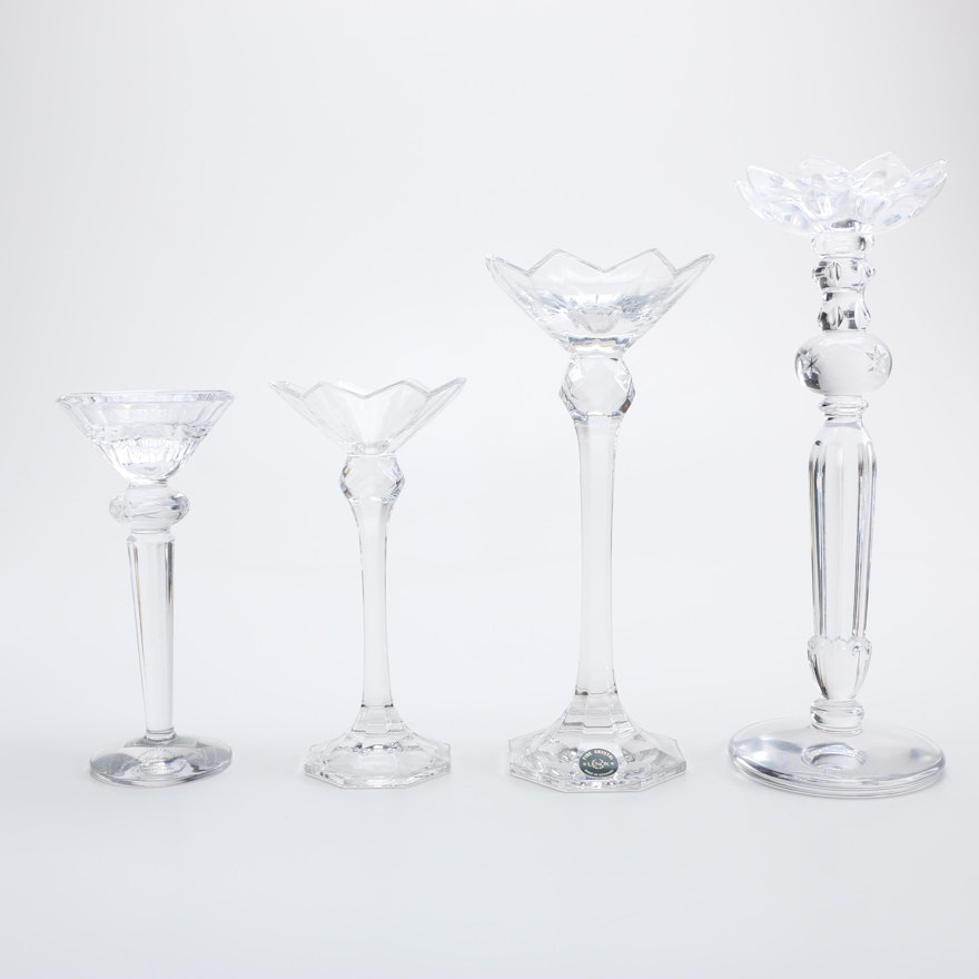 Crystal Candle Holders Including Gorham and Lenox
