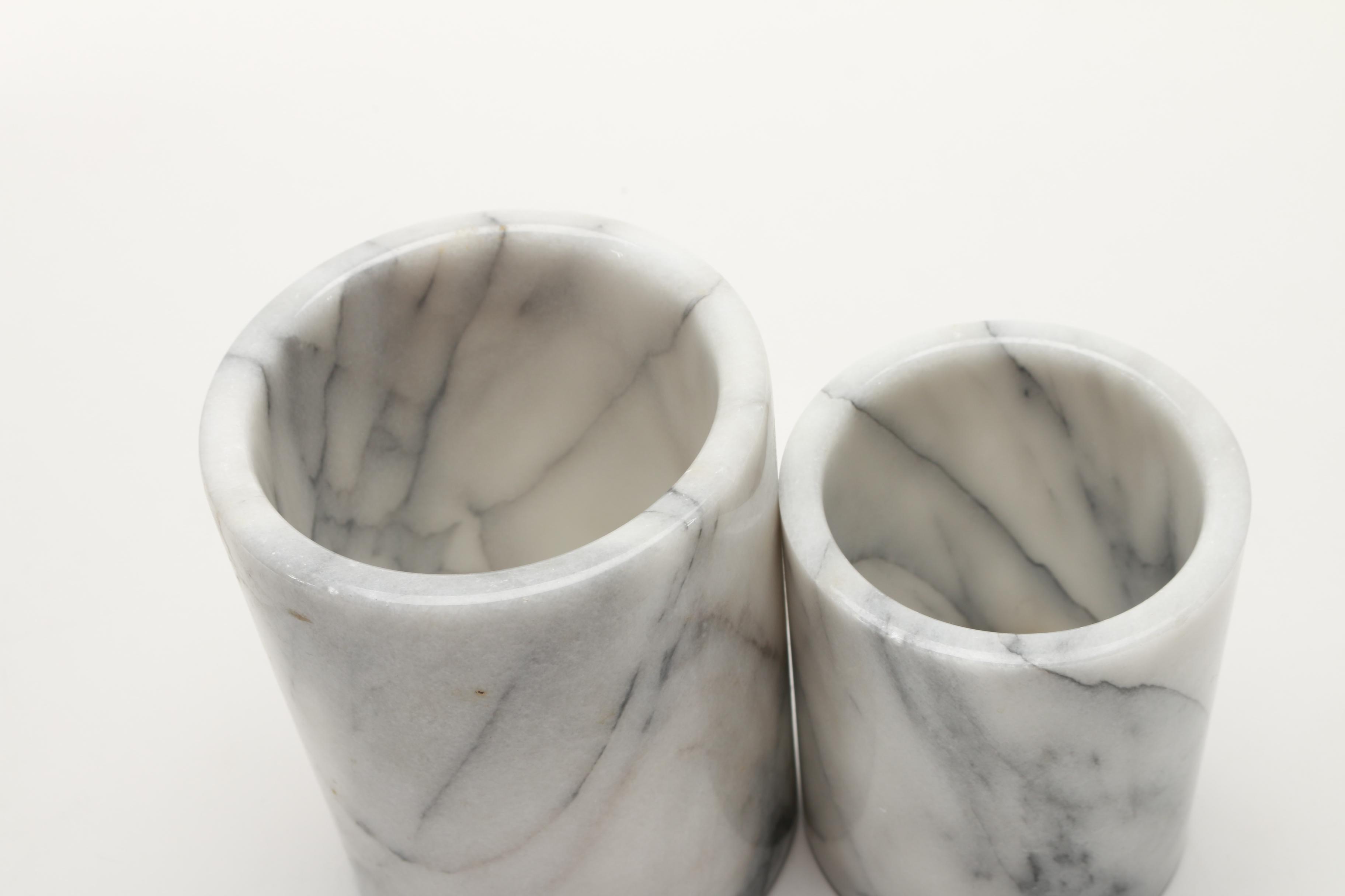 Marble Canisters with Lids