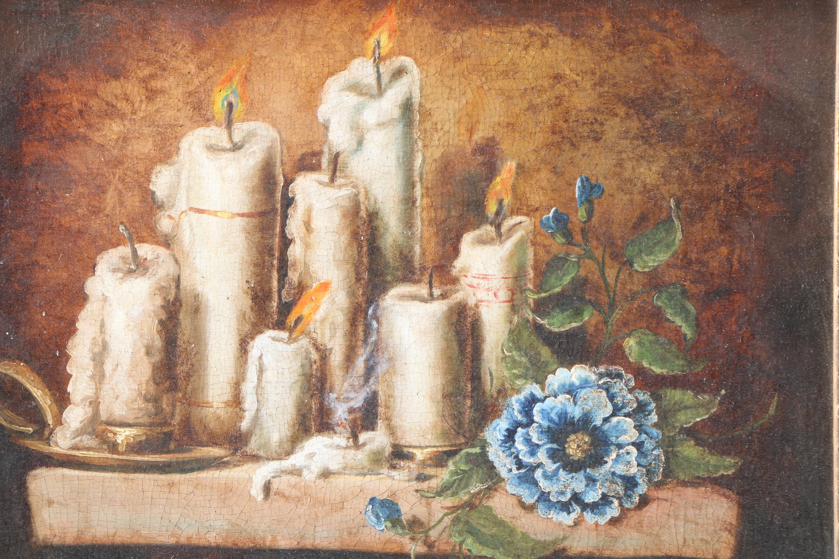 Adela Vidoso Oil Painting on Canvas "Candles"