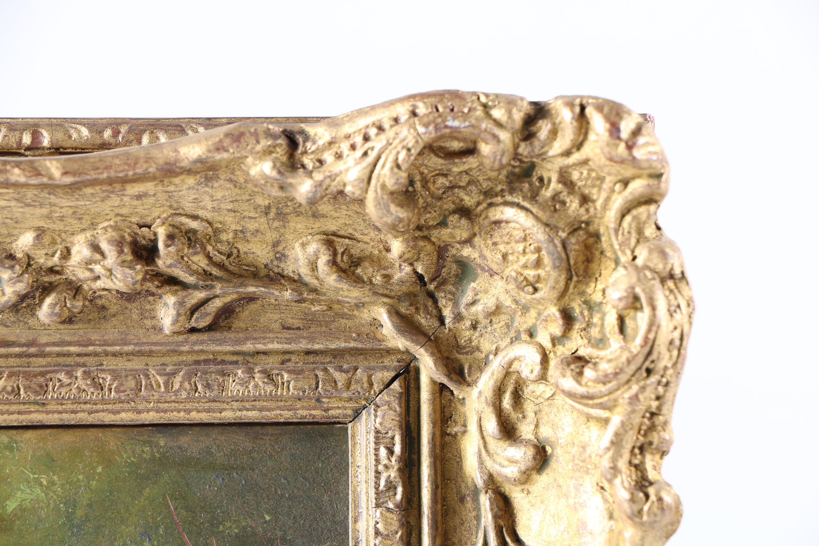 Kings Oil Painting on Board of Landscape With Bridge