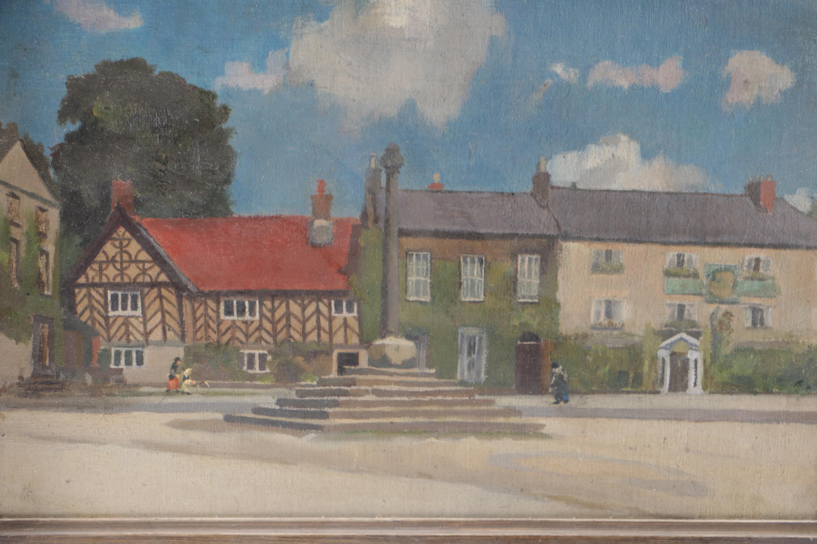 Attributed to A. B. Fanshaw Oil on Canvas "Near Cambridge"