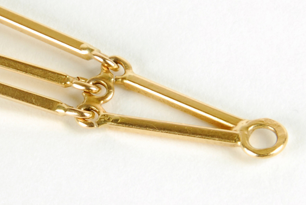 18K Yellow Gold Pearl Station Bracelet