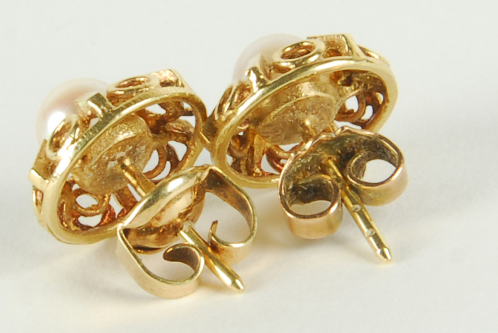 14K Yellow Gold Jewlery Collection Including Pearls