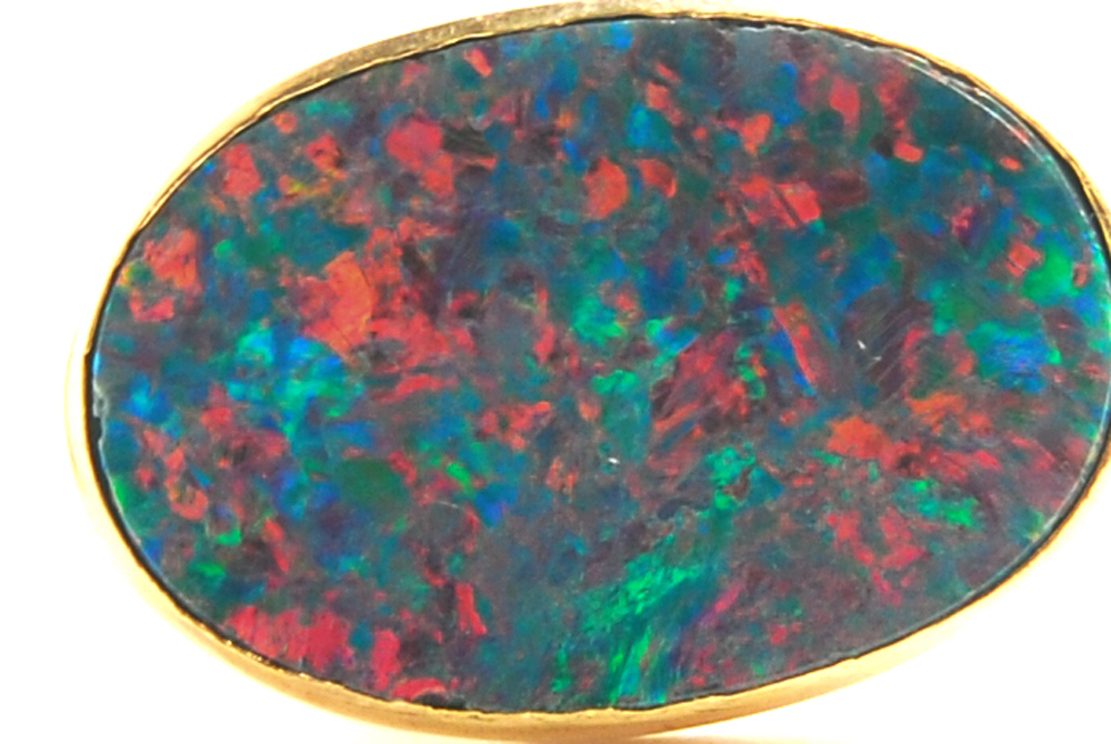 Sterling Silver Opal Bracelet and Earrings