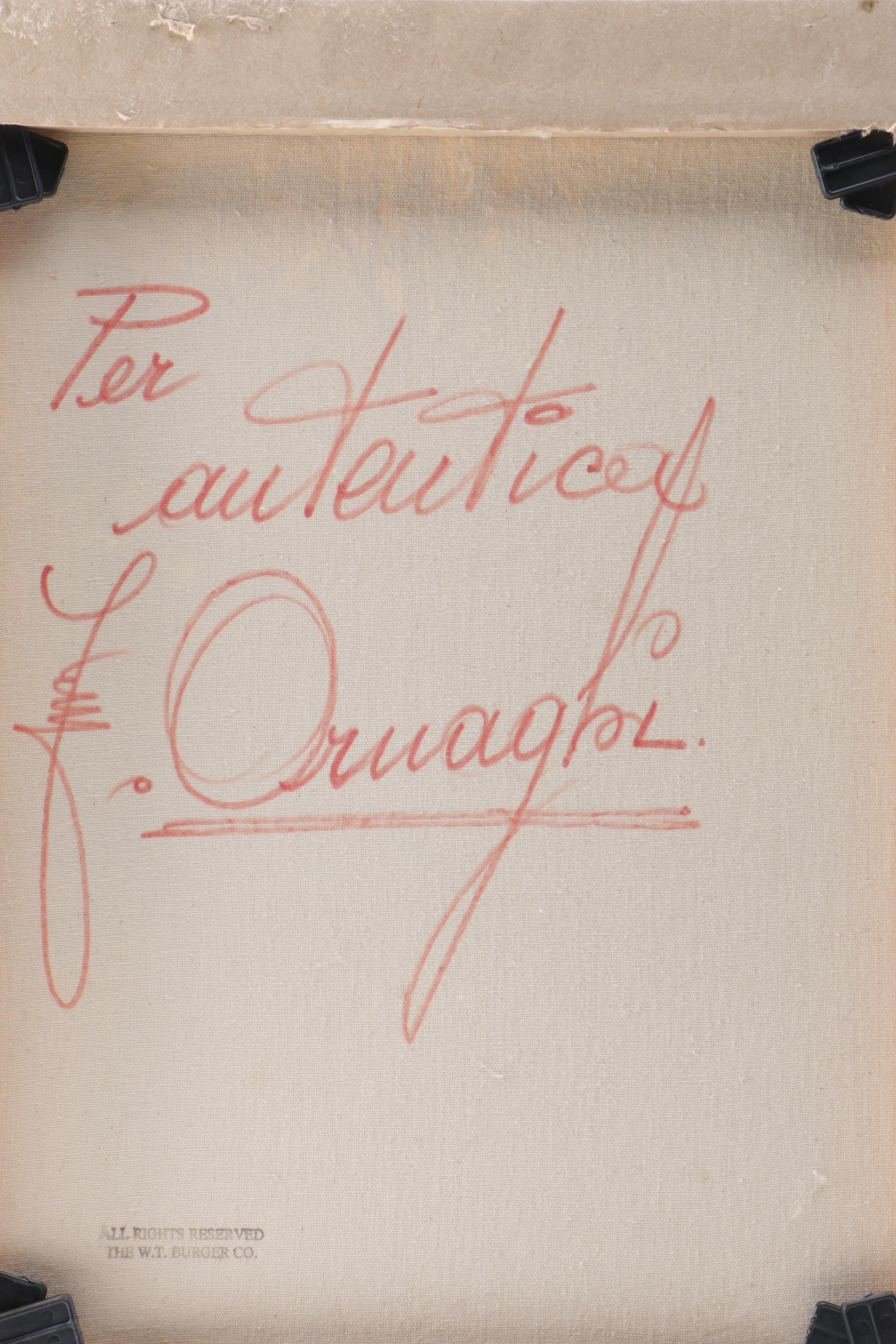 Fortunato Ornaghi Oil on Canvas "At the Pond"