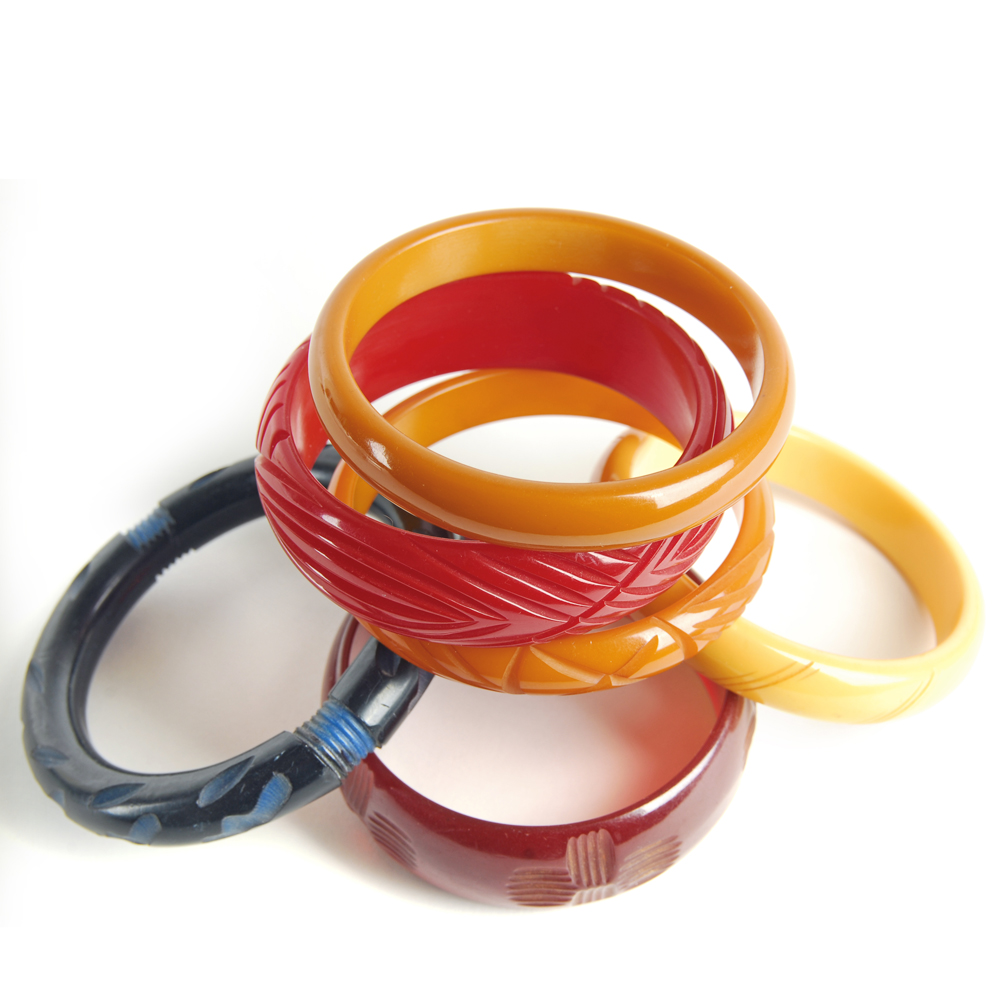Six Bakelite Bangles