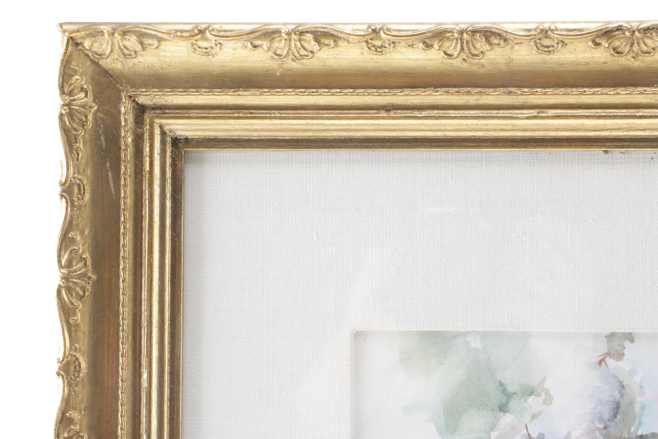 Elna Watercolor Painting Still Life with Lilacs