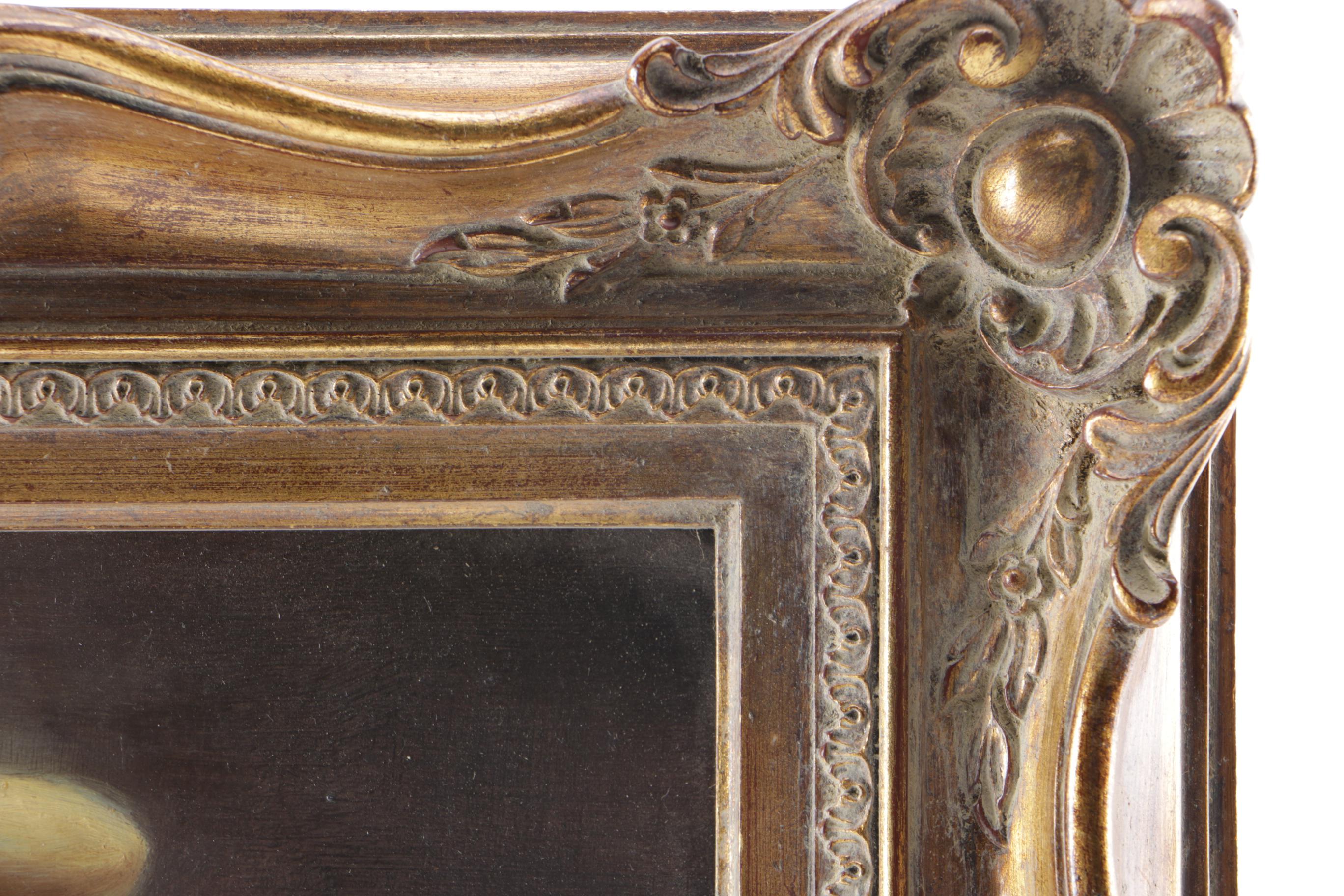 Oil on Board Painting of Reclining Female Nude