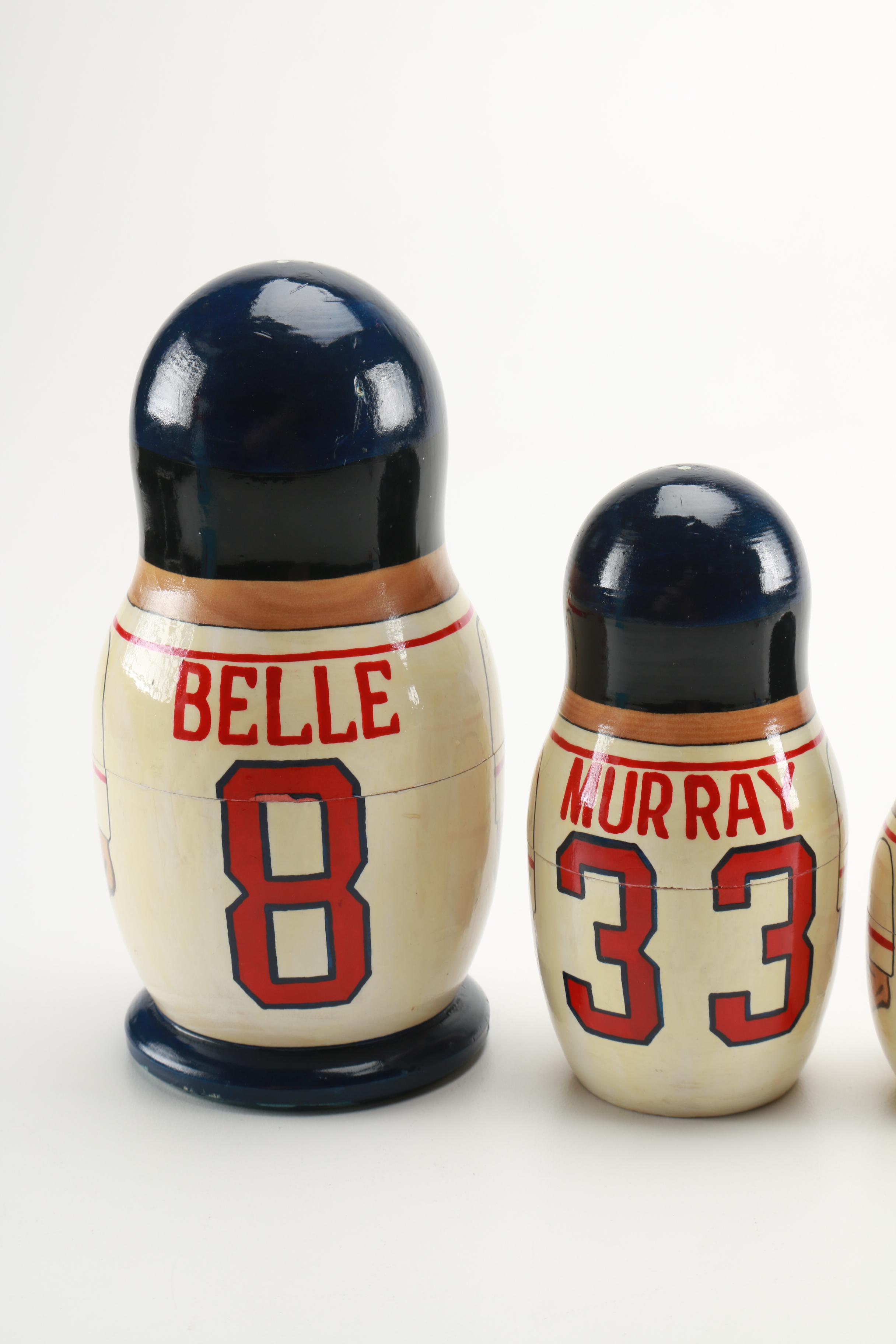 1995 Cleveland Indians Hand Painted Nesting Dolls