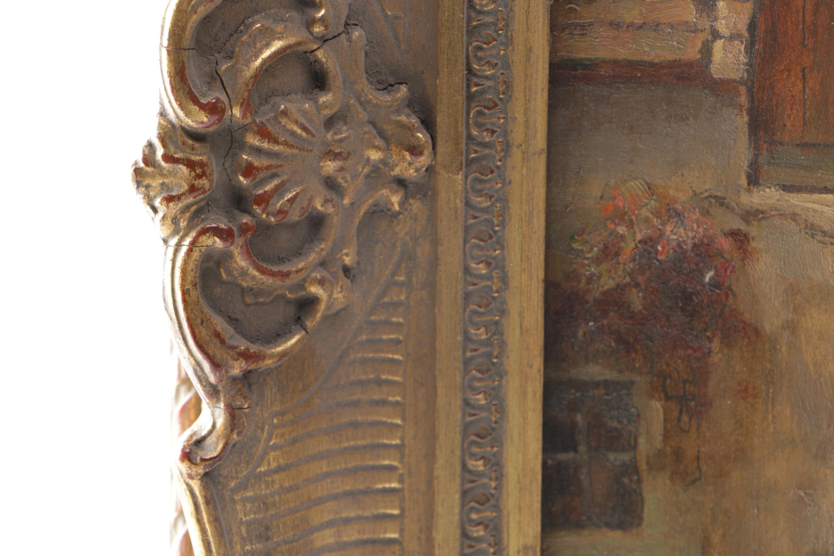 Stephan Simony  Oil Painting on Board  "City Gate of Budapest"