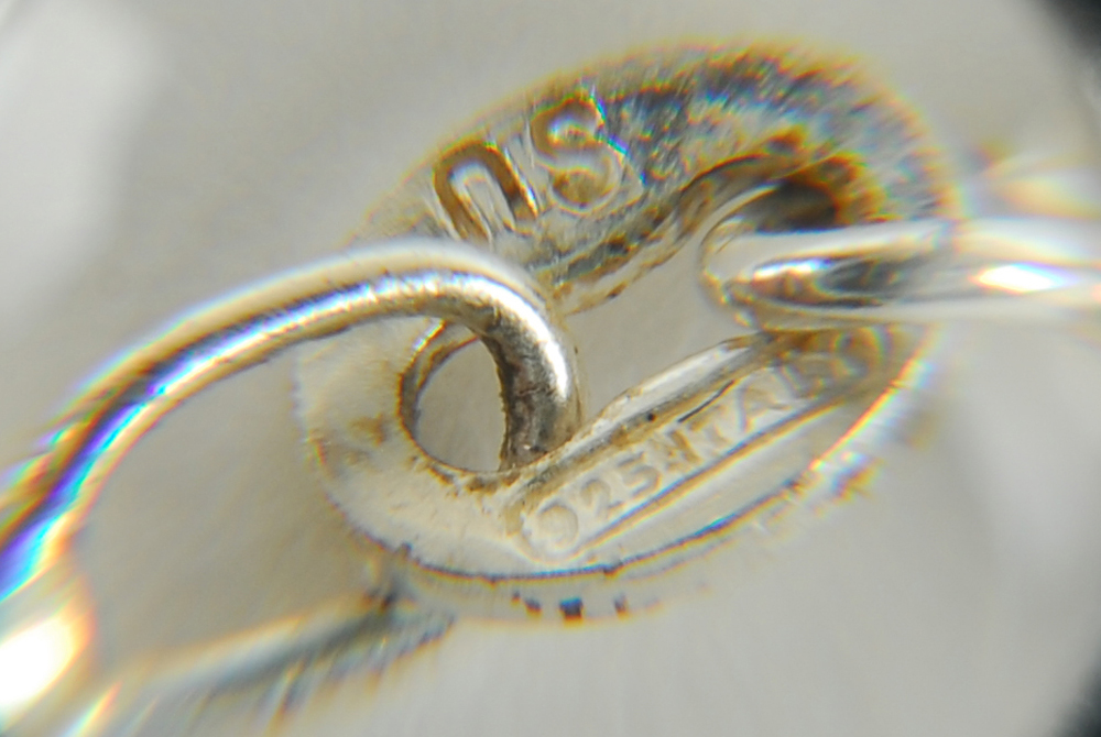 Sterling Silver and Diamond Heart Necklace