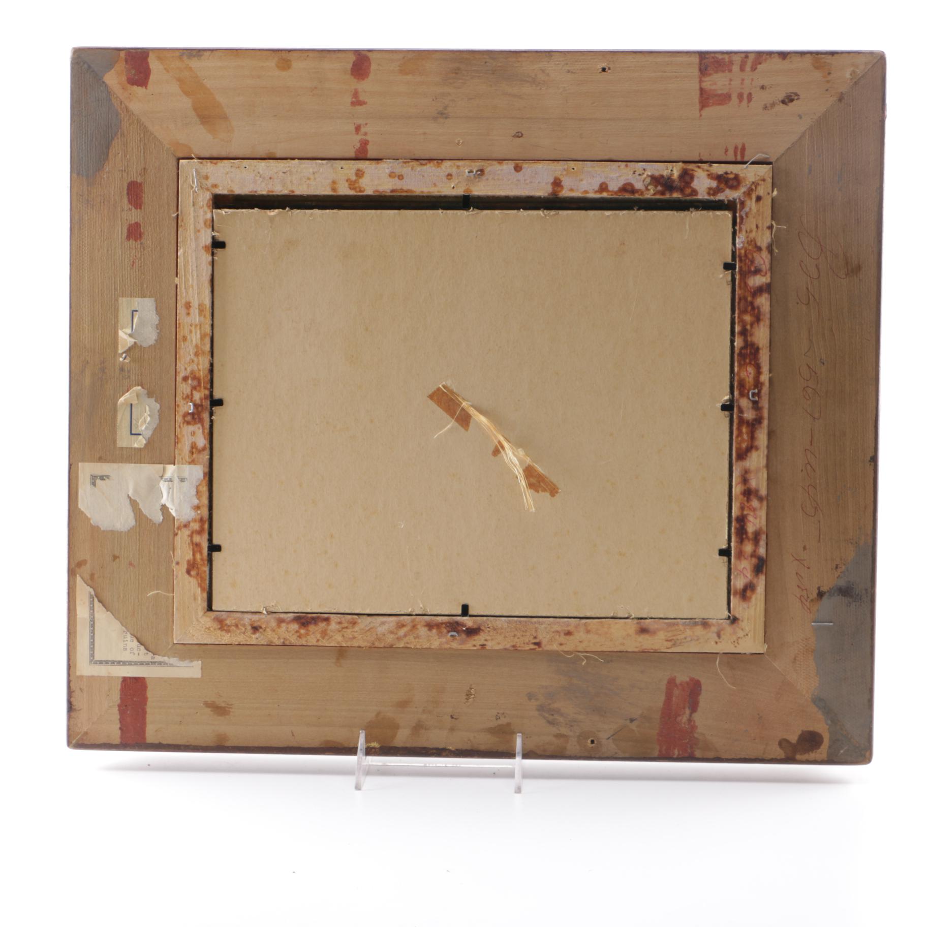 Heinz Scholtz Oil on Copper of a Dutch Frozen River