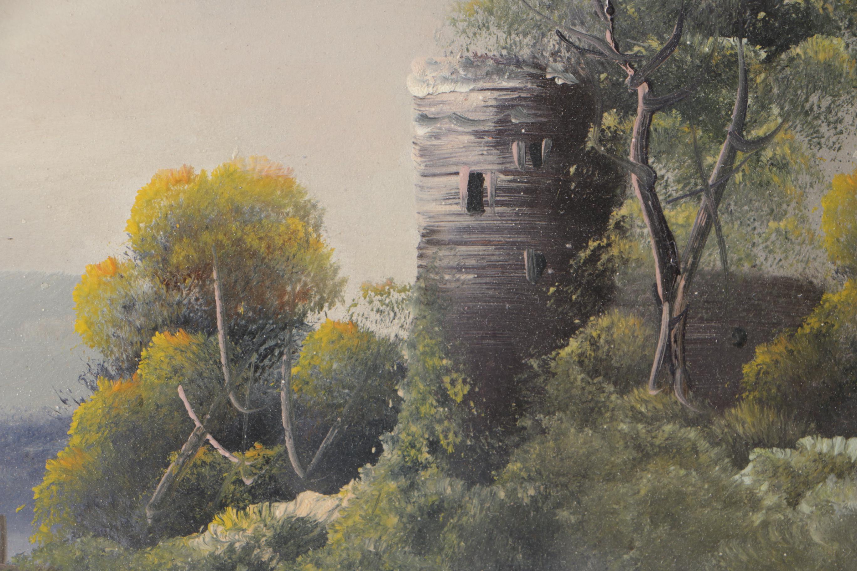 Harry Becker Oil on Board Landscape Painting