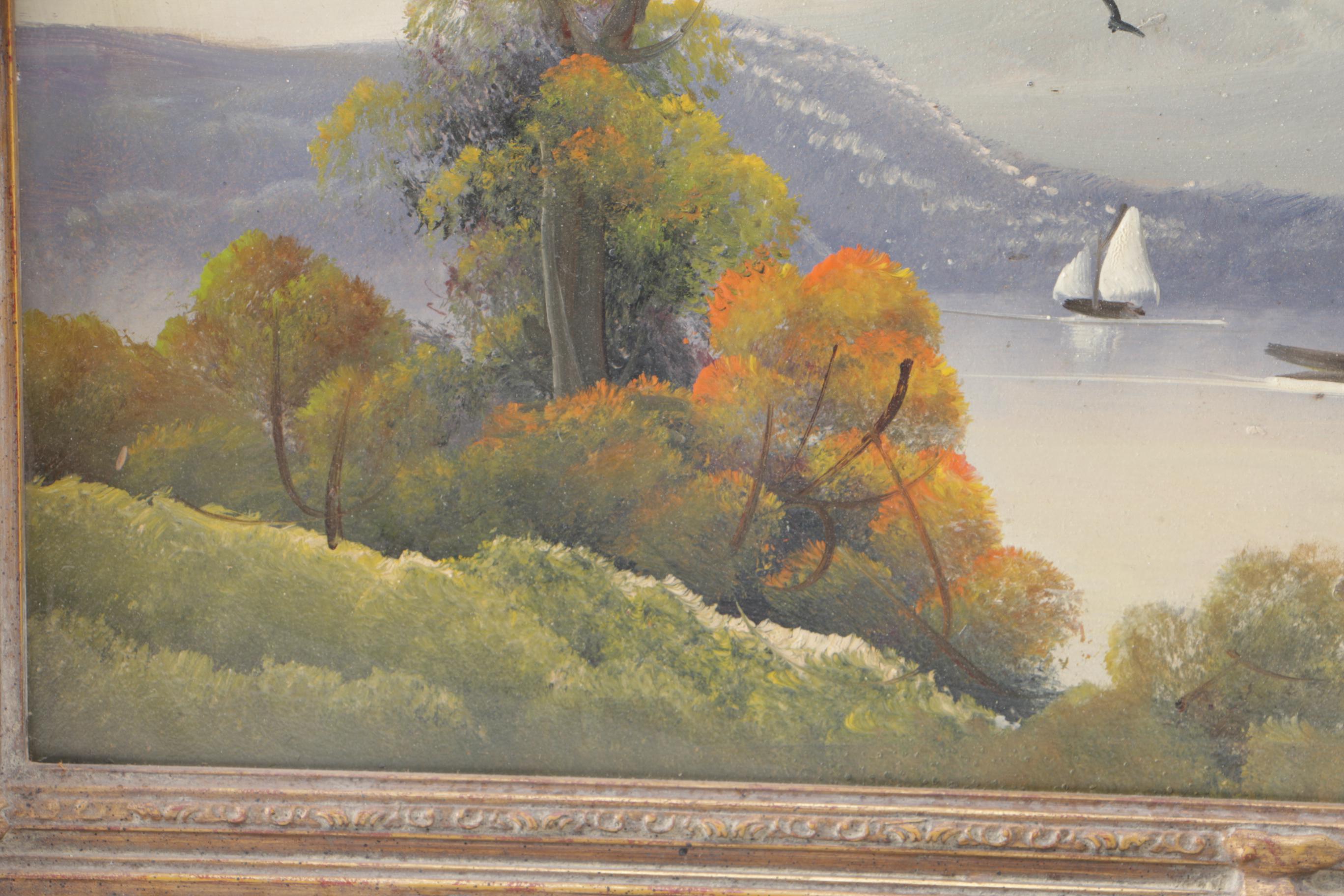 Harry Becker Oil on Board Landscape Painting