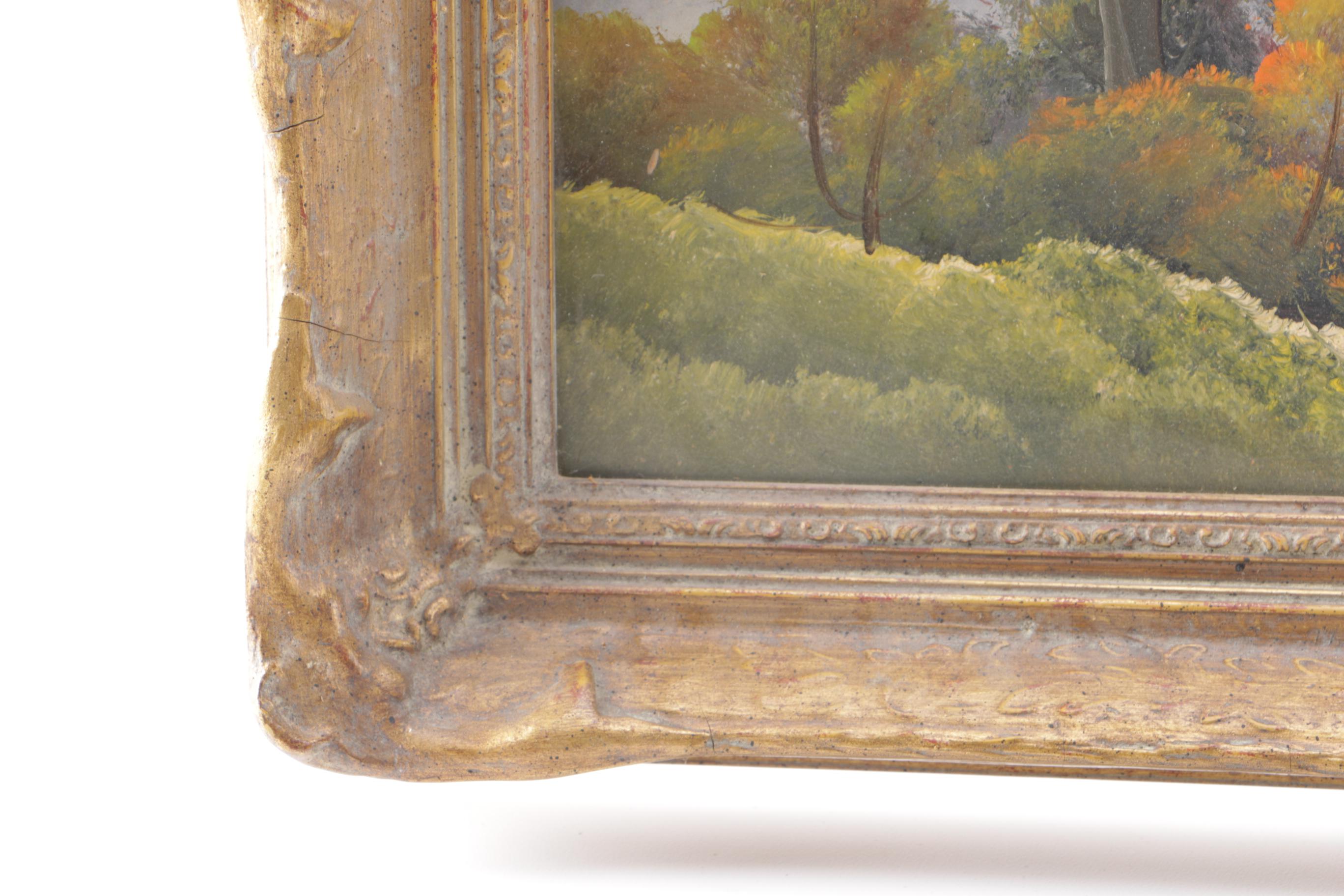 Harry Becker Oil on Board Landscape Painting