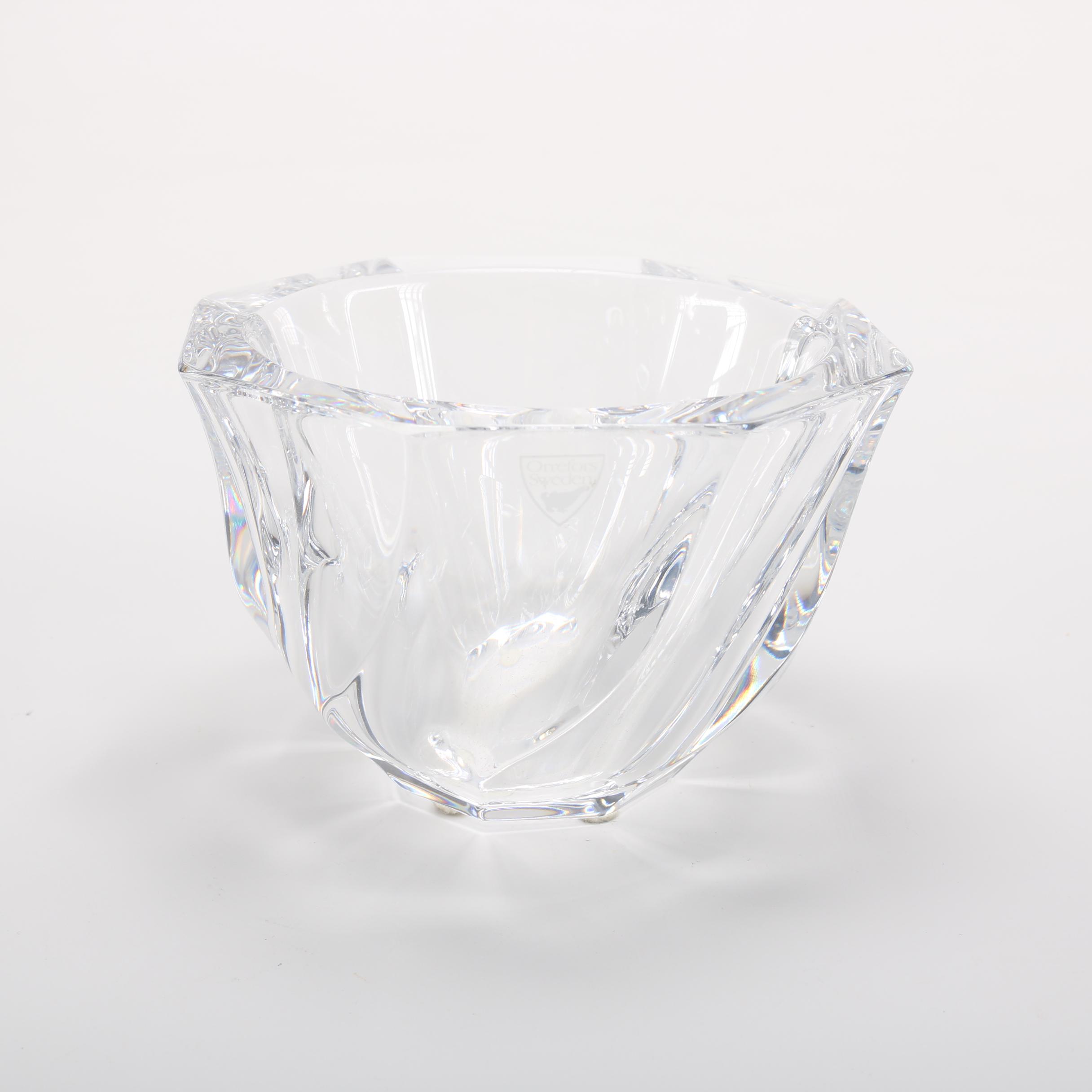 Orrefors Sweden Crystal Bowl