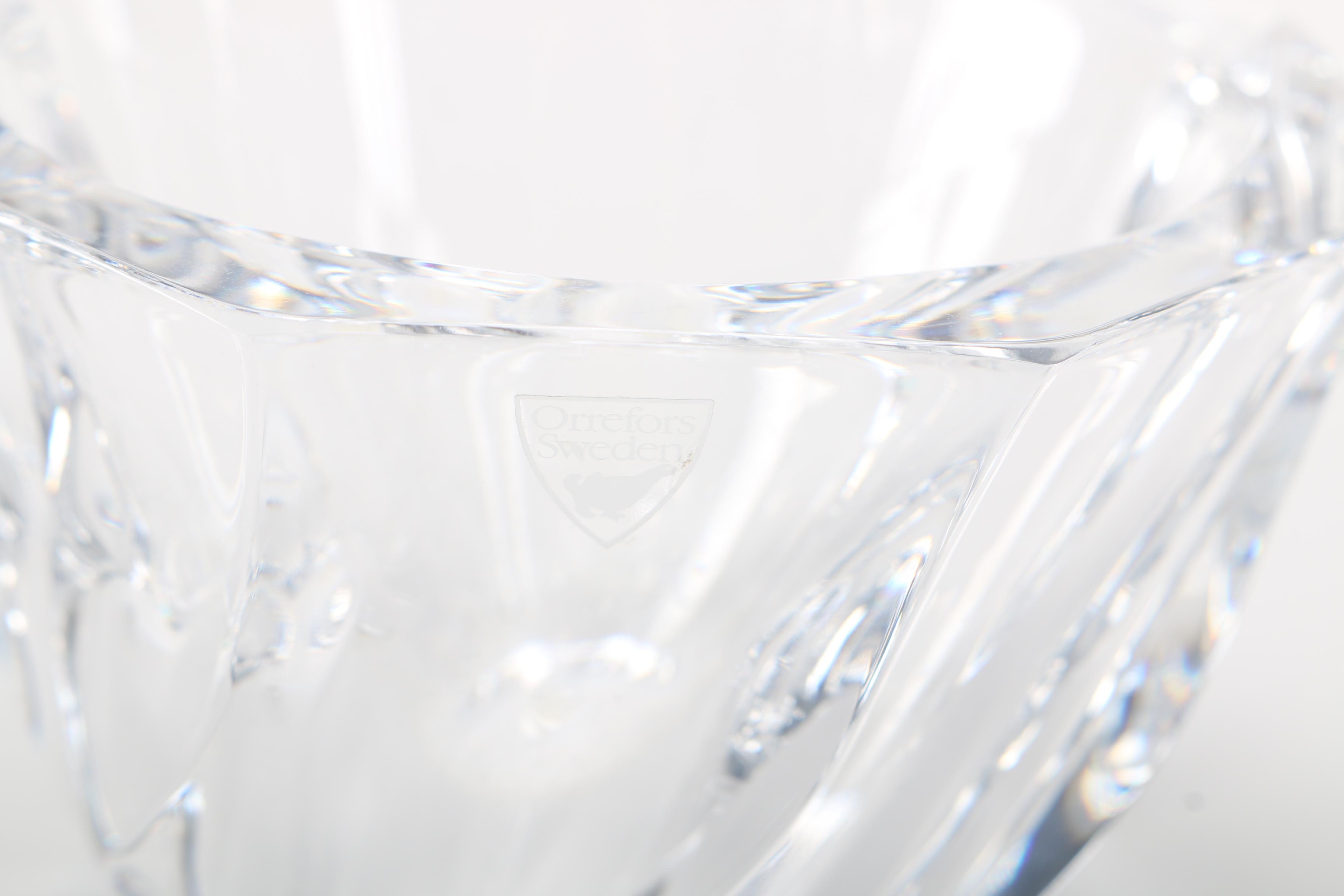 Orrefors Sweden Crystal Bowl