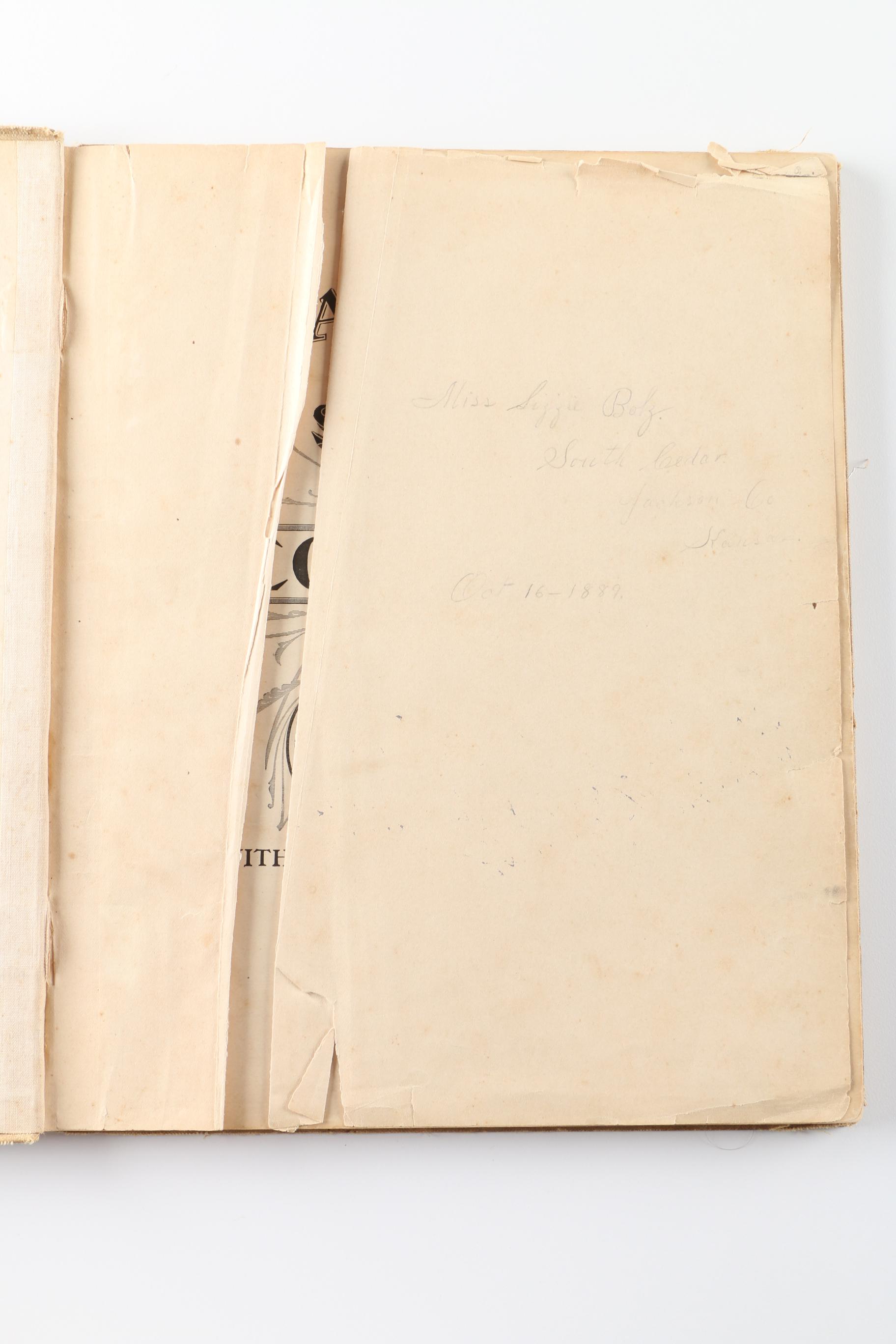 1887 "Harper's School Geography" Book