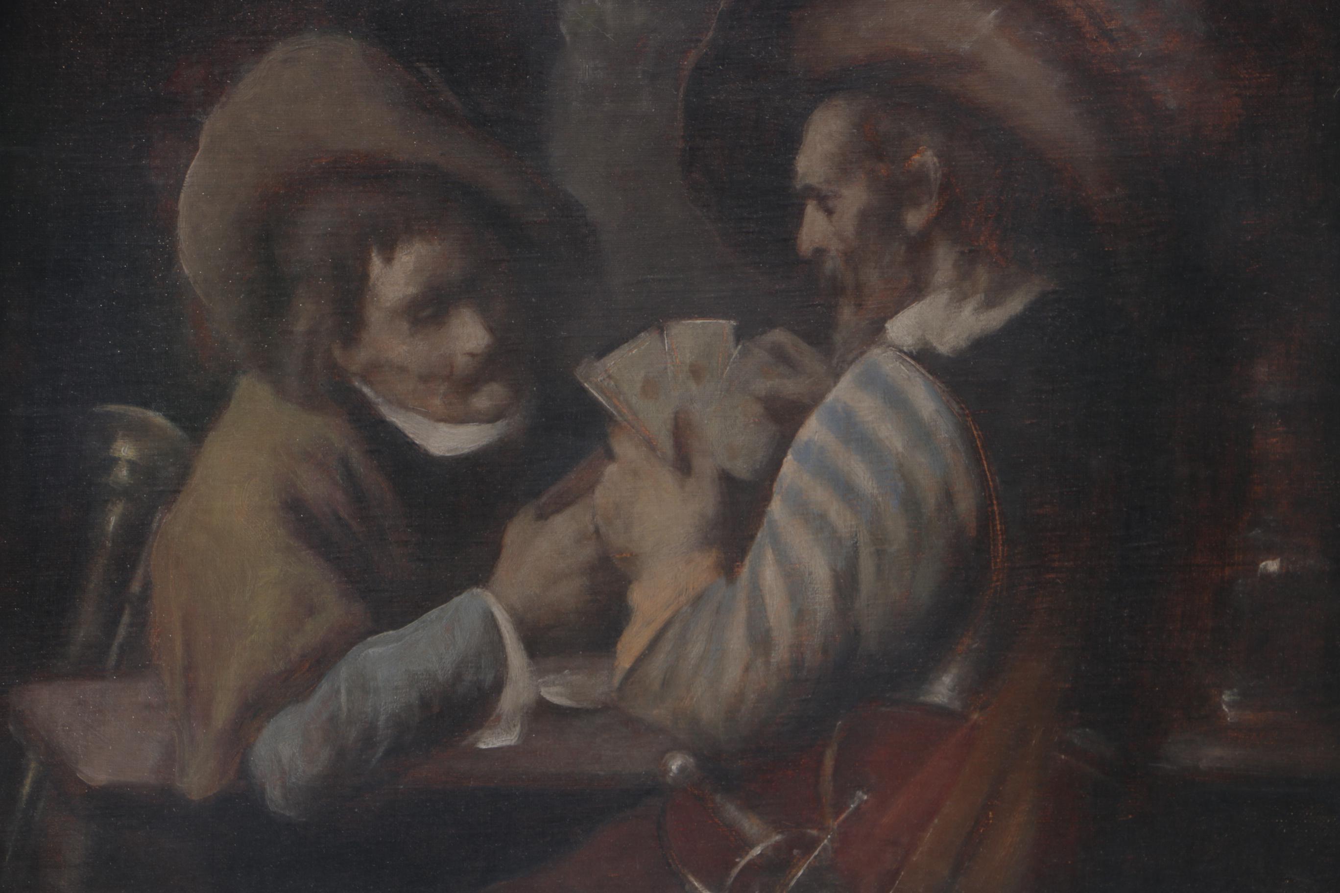 Oil Paining on Canvas of Card Players