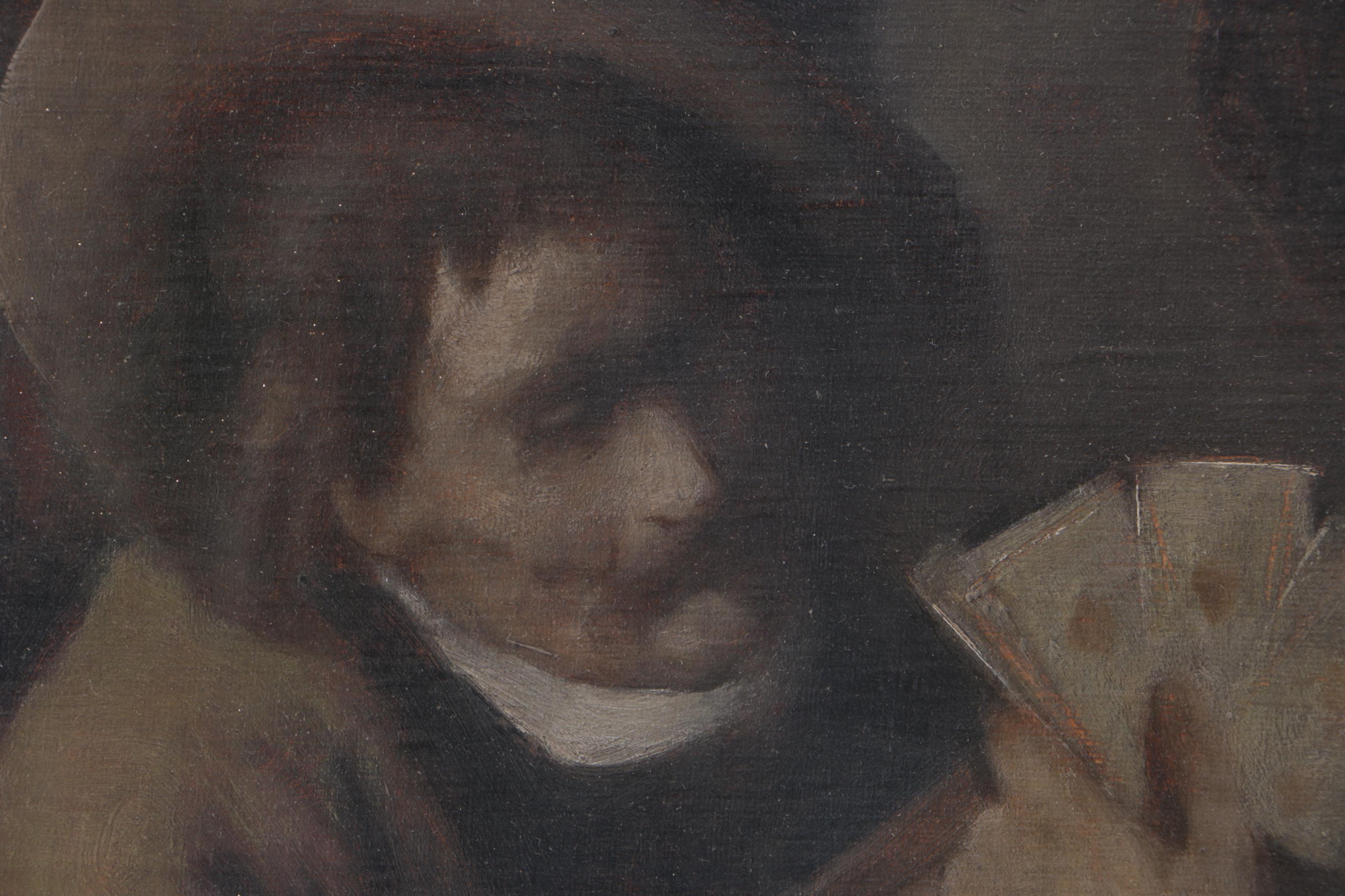 Oil Paining on Canvas of Card Players