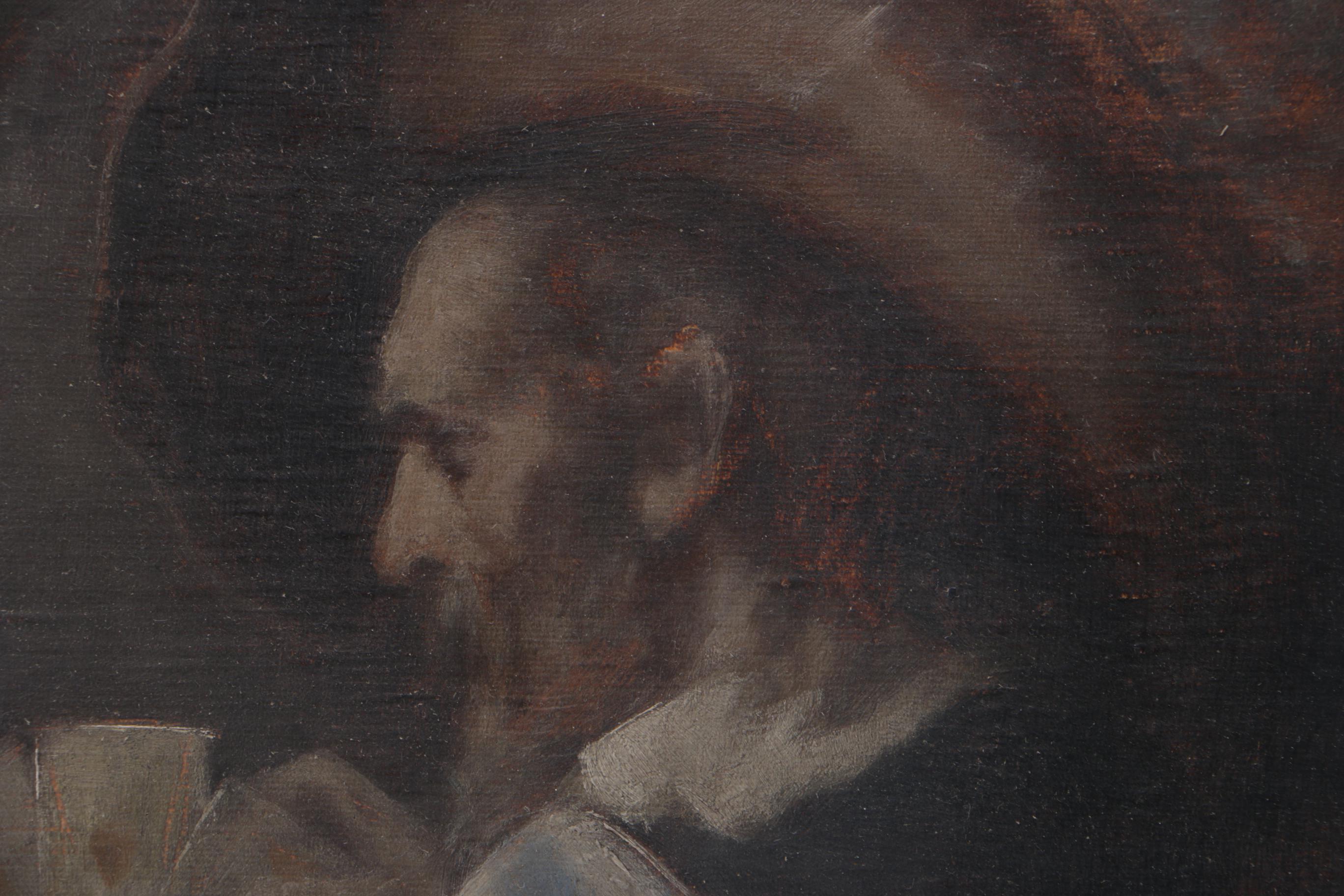 Oil Paining on Canvas of Card Players