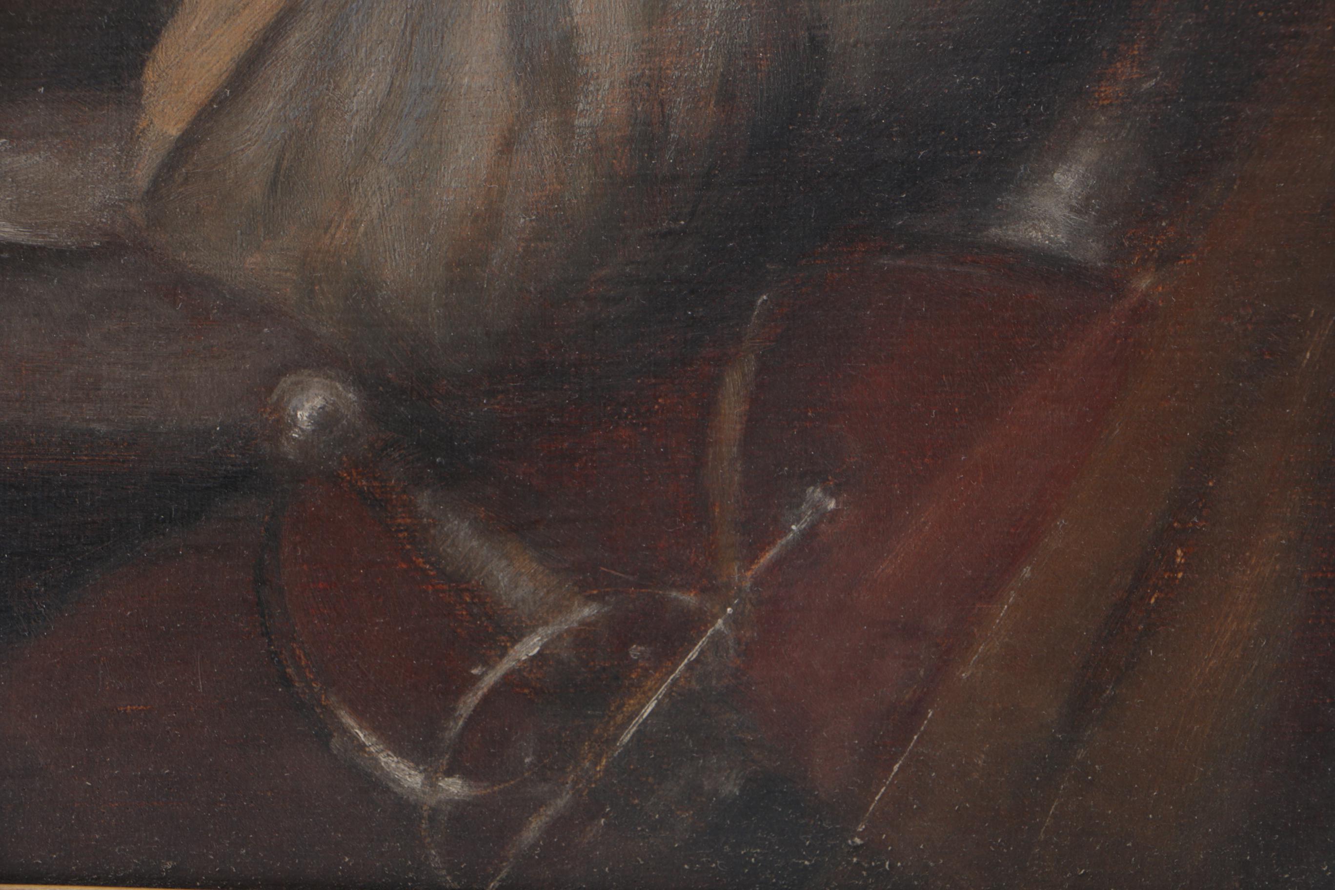 Oil Paining on Canvas of Card Players