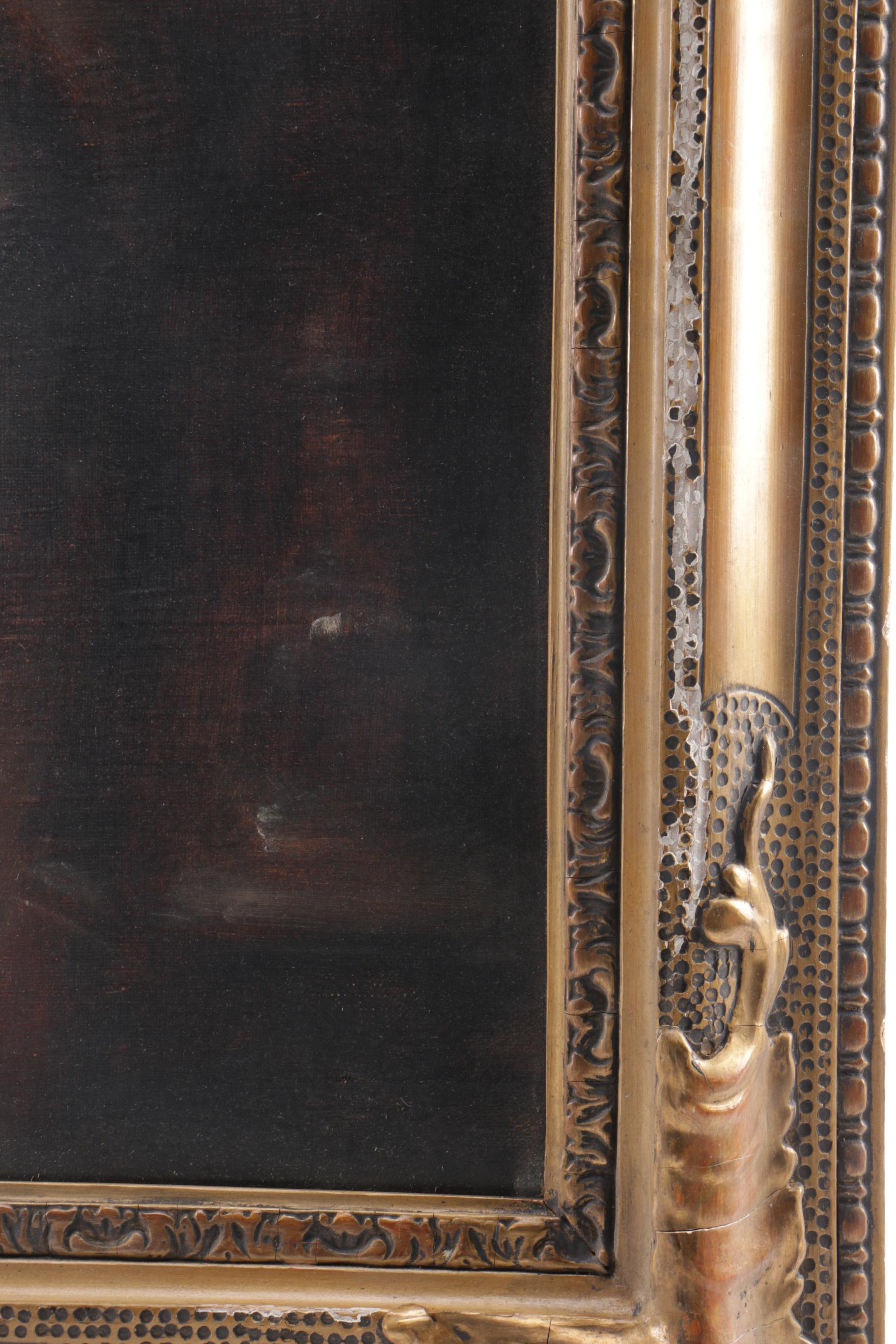 Oil Paining on Canvas of Card Players