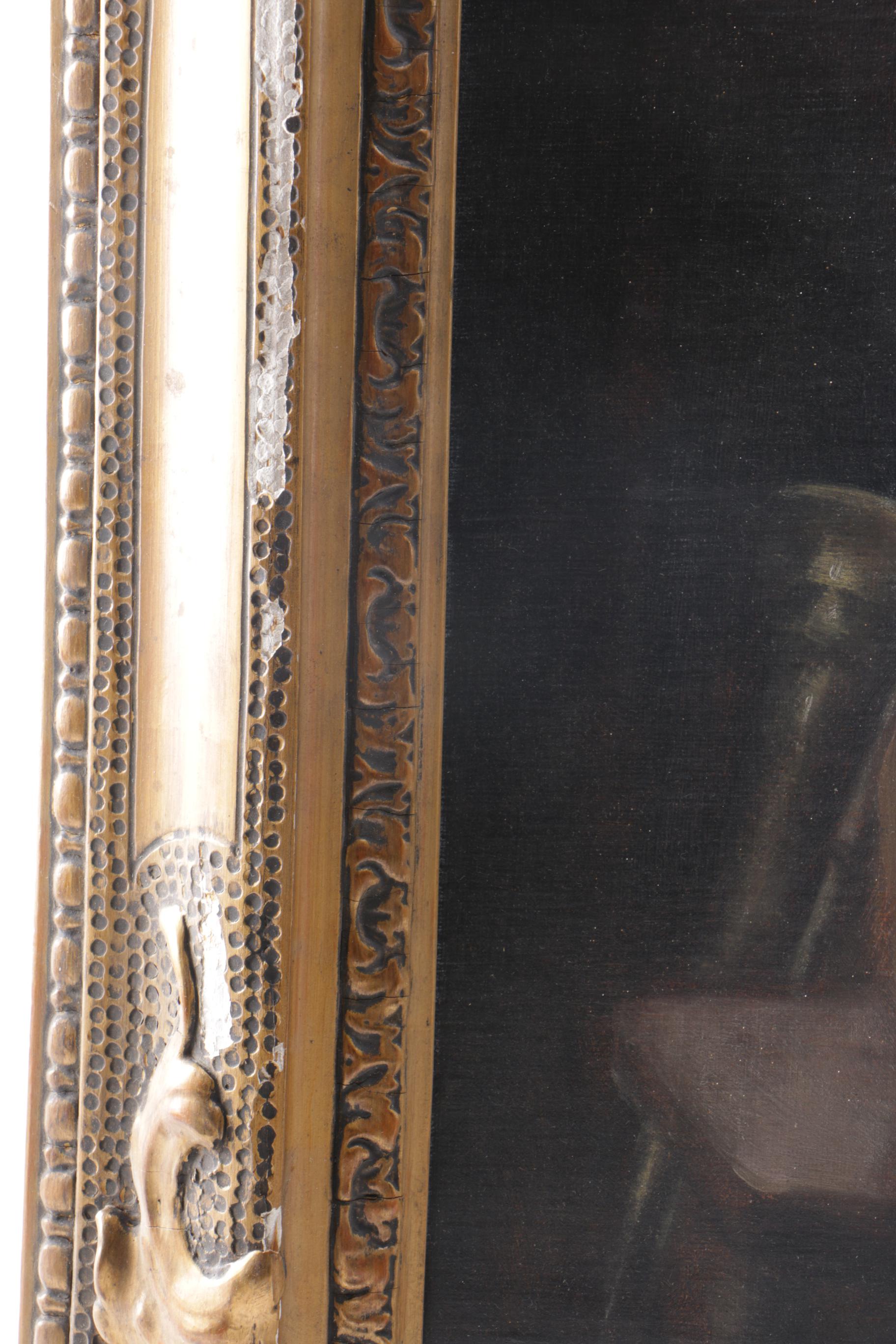 Oil Paining on Canvas of Card Players