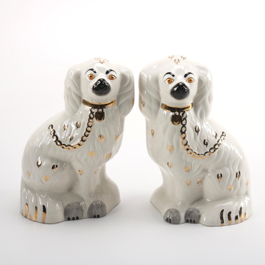 Pair of Beswick Porcelain Dog Figurines