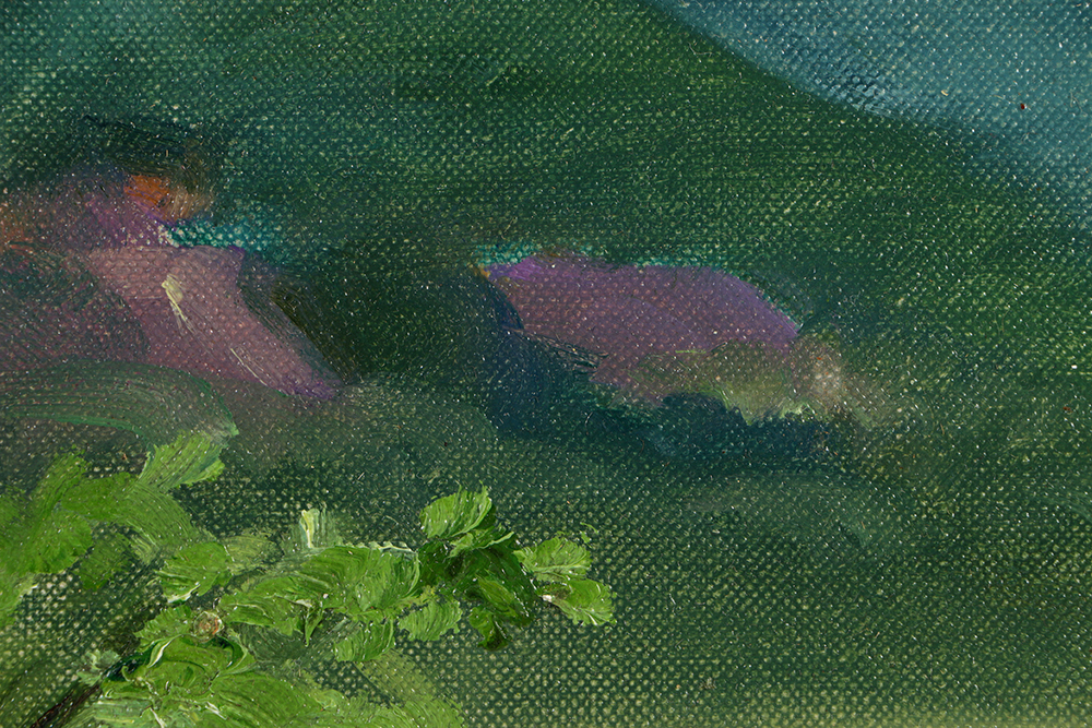 Belle Hoffman Oil Painting on Board "Stormy Skies"