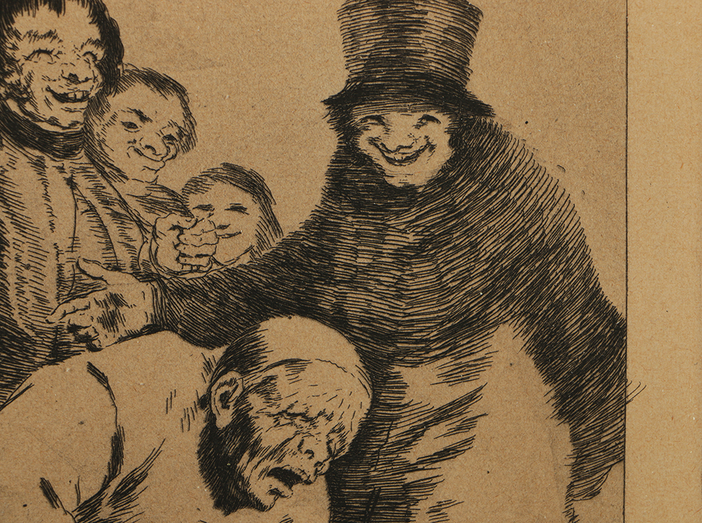 Francisco de Goya Fifth Edition Aquatint Etching on Paper "Porque Esconderlos?"