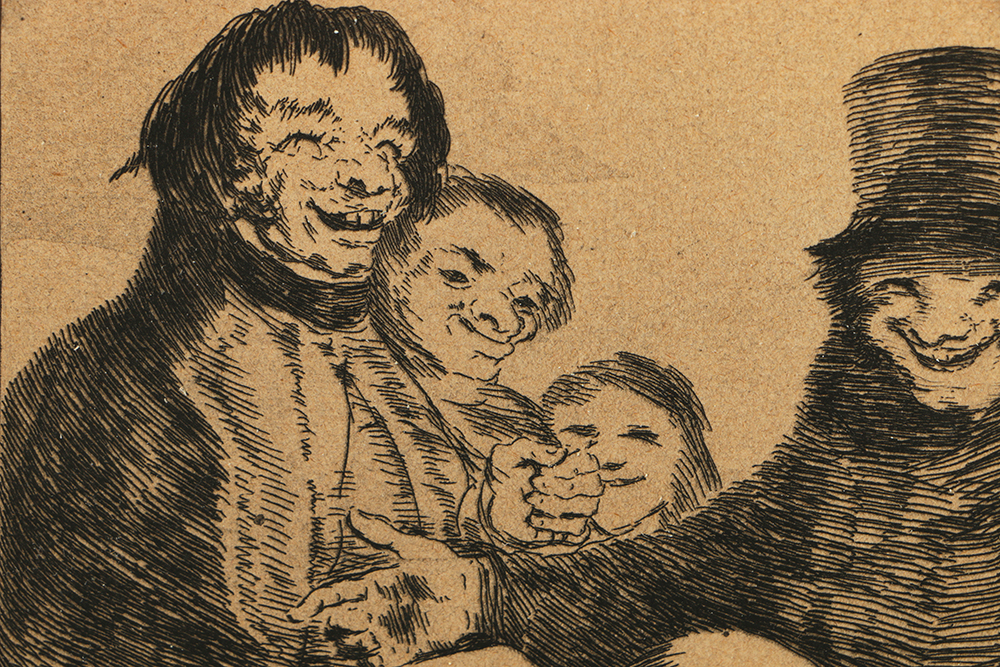 Francisco de Goya Fifth Edition Aquatint Etching on Paper "Porque Esconderlos?"