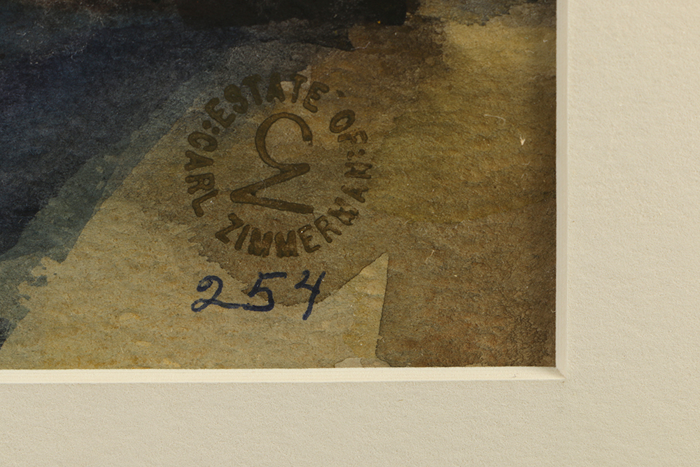 Carol Zimmerman Watercolor on Paper "Promise of Spring"