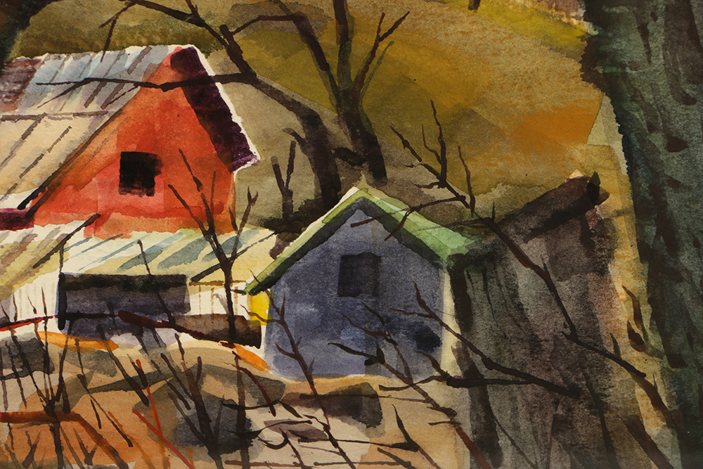 Carol Zimmerman Watercolor on Paper "Promise of Spring"