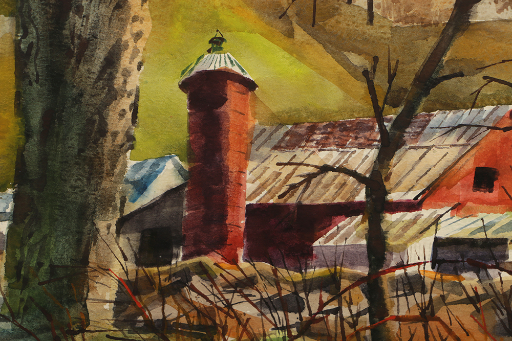 Carol Zimmerman Watercolor on Paper "Promise of Spring"